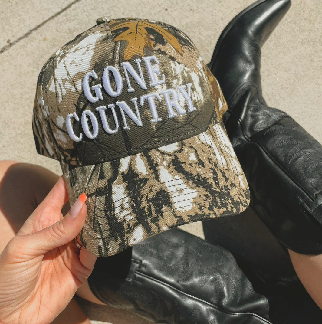 Gone Country Camo Trucker Hat
