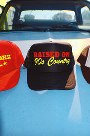 Raised On 90s Country Trucker Hat