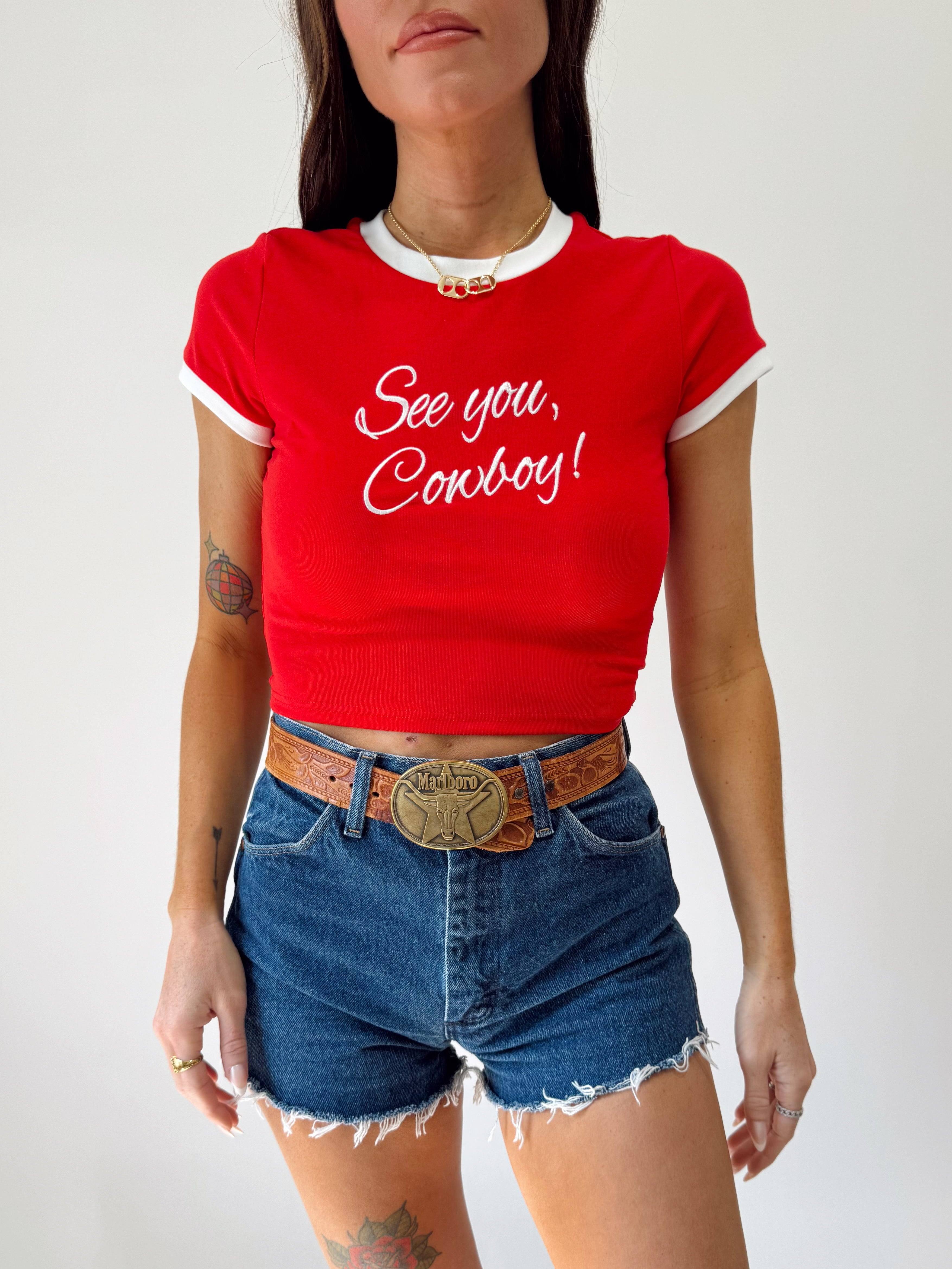 See you Cowboy Baby Tee