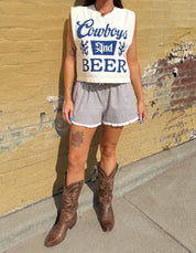 Cowboys & Beer Muscle Tee
