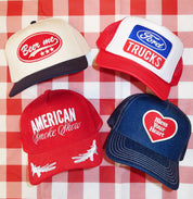 Retro Truck Patch Trucker Hat