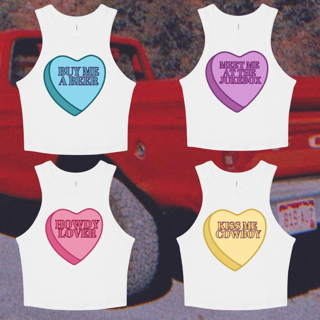 Kiss Me Cowboy Sweetheart Tank