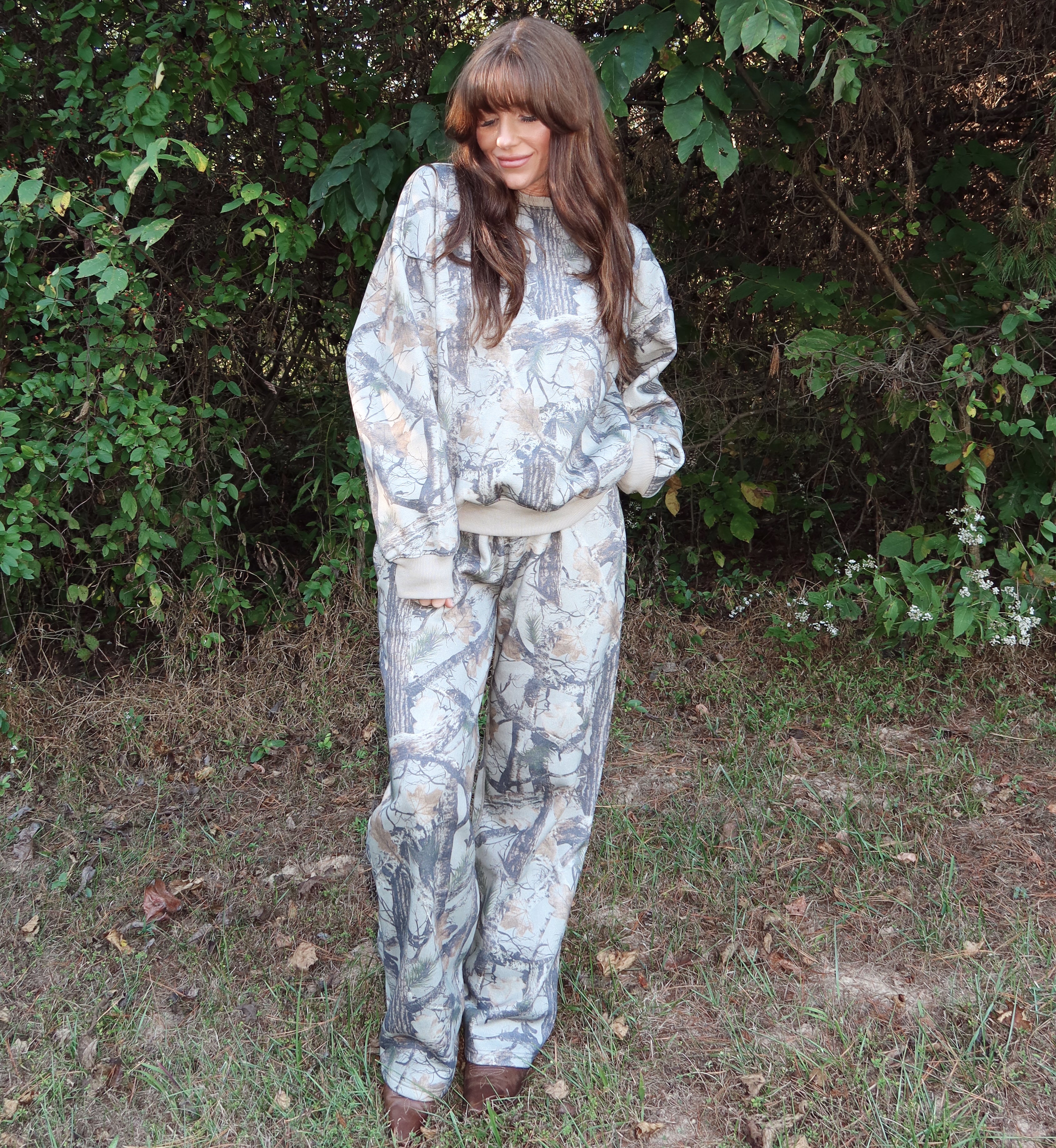 Woodland Camo Crewneck Sweatshirt