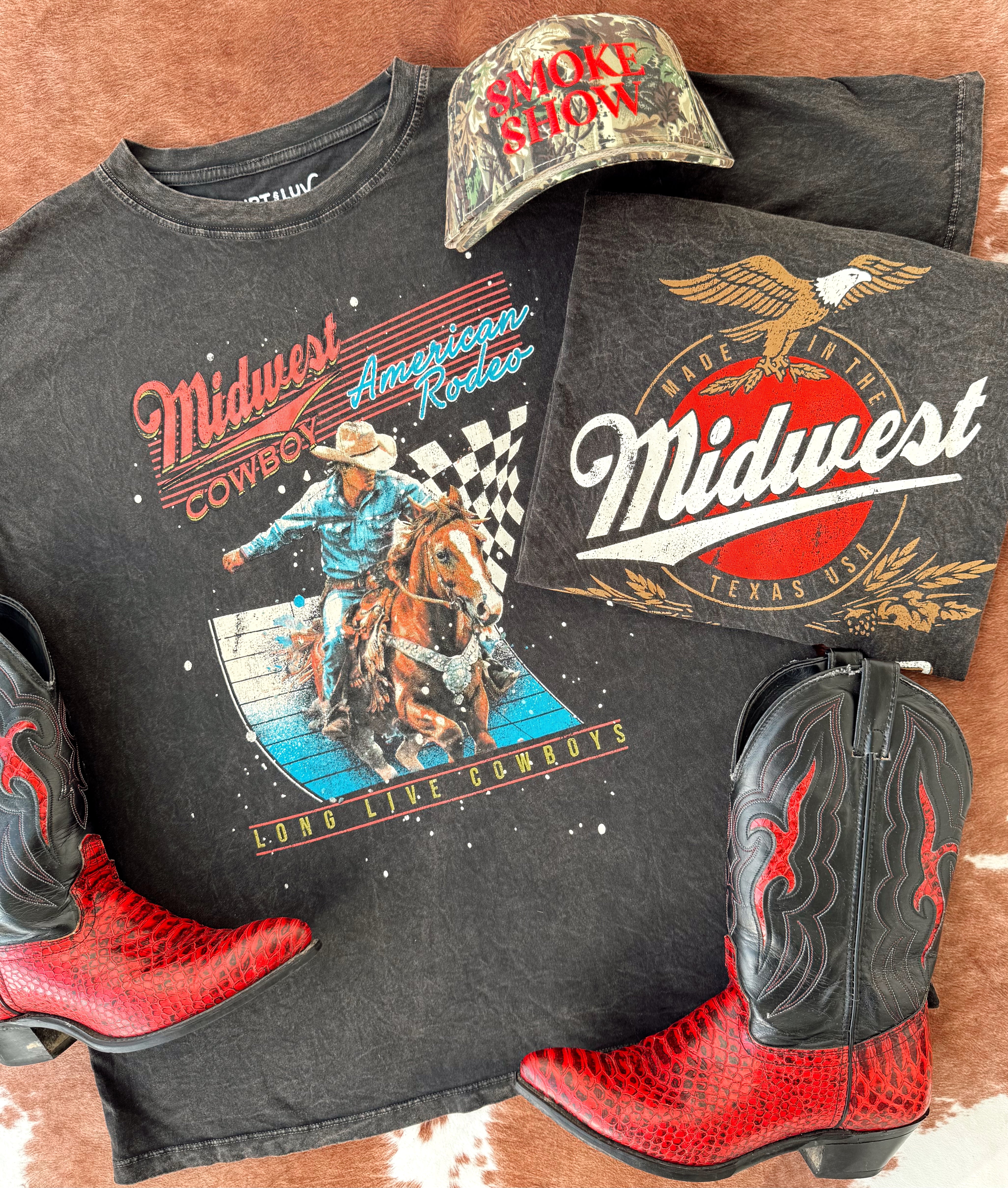 Retro Midwest Stay Wild Oversized Tee