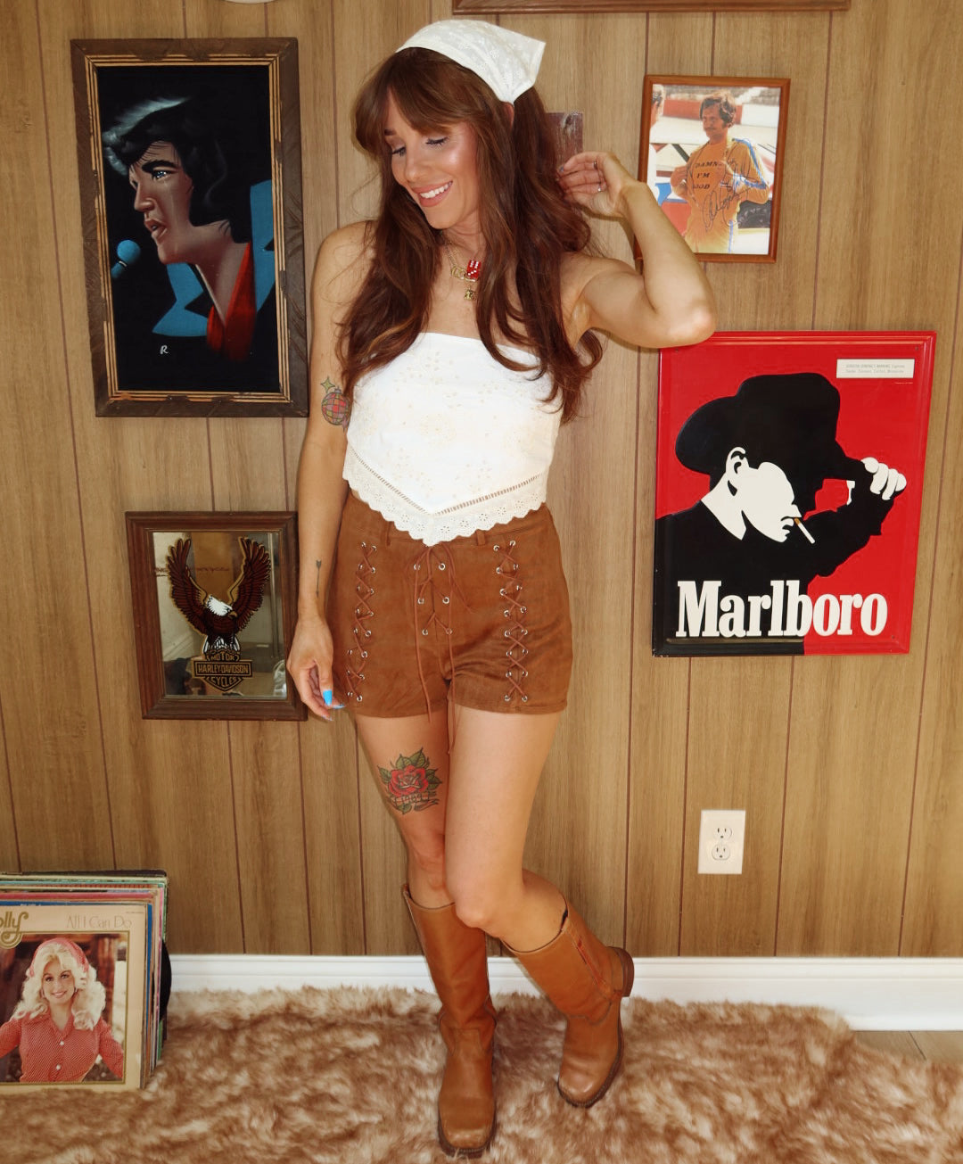 Sweet Cream Bandana Top