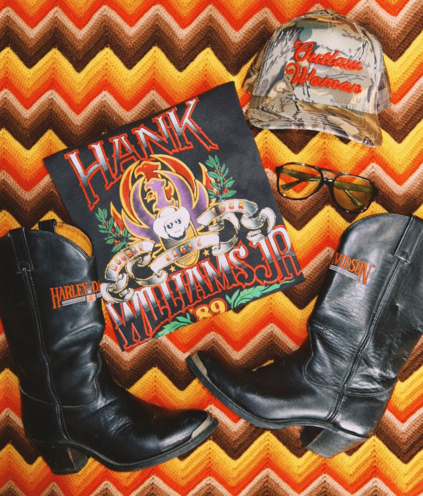 Outlaw Woman Camo Trucker Hat