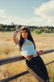 Country Darlin Blue Baby Tee