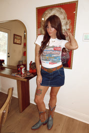 The High Life Denim Mini Skirt