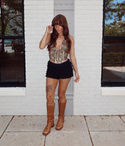 Country Mile Camo Halter Top