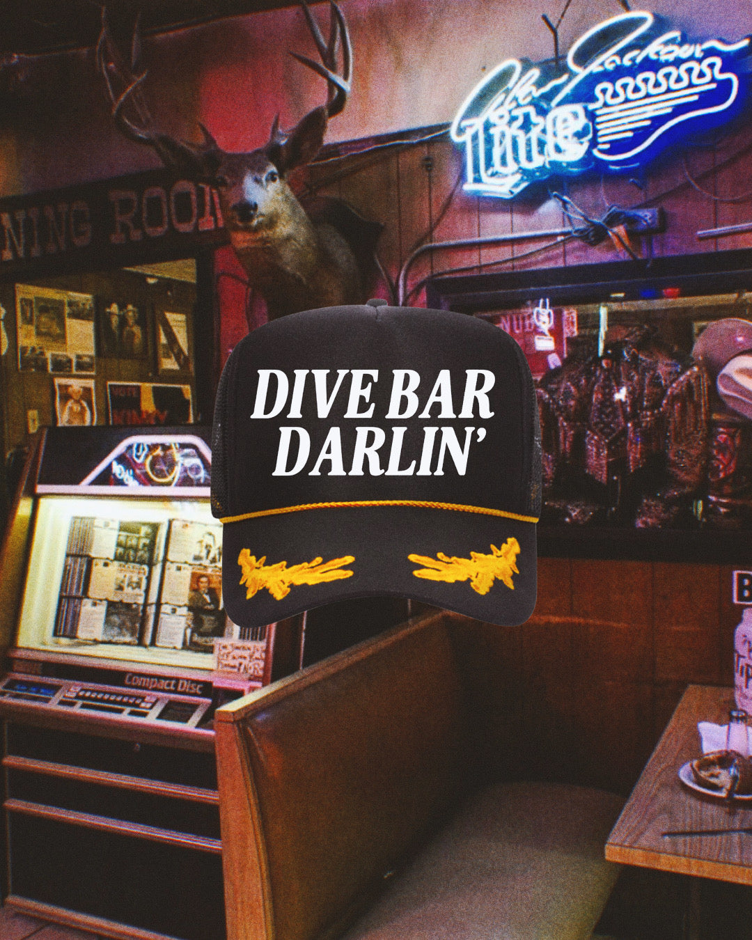 Dive Bar Darlin' Trucker Captain Hat