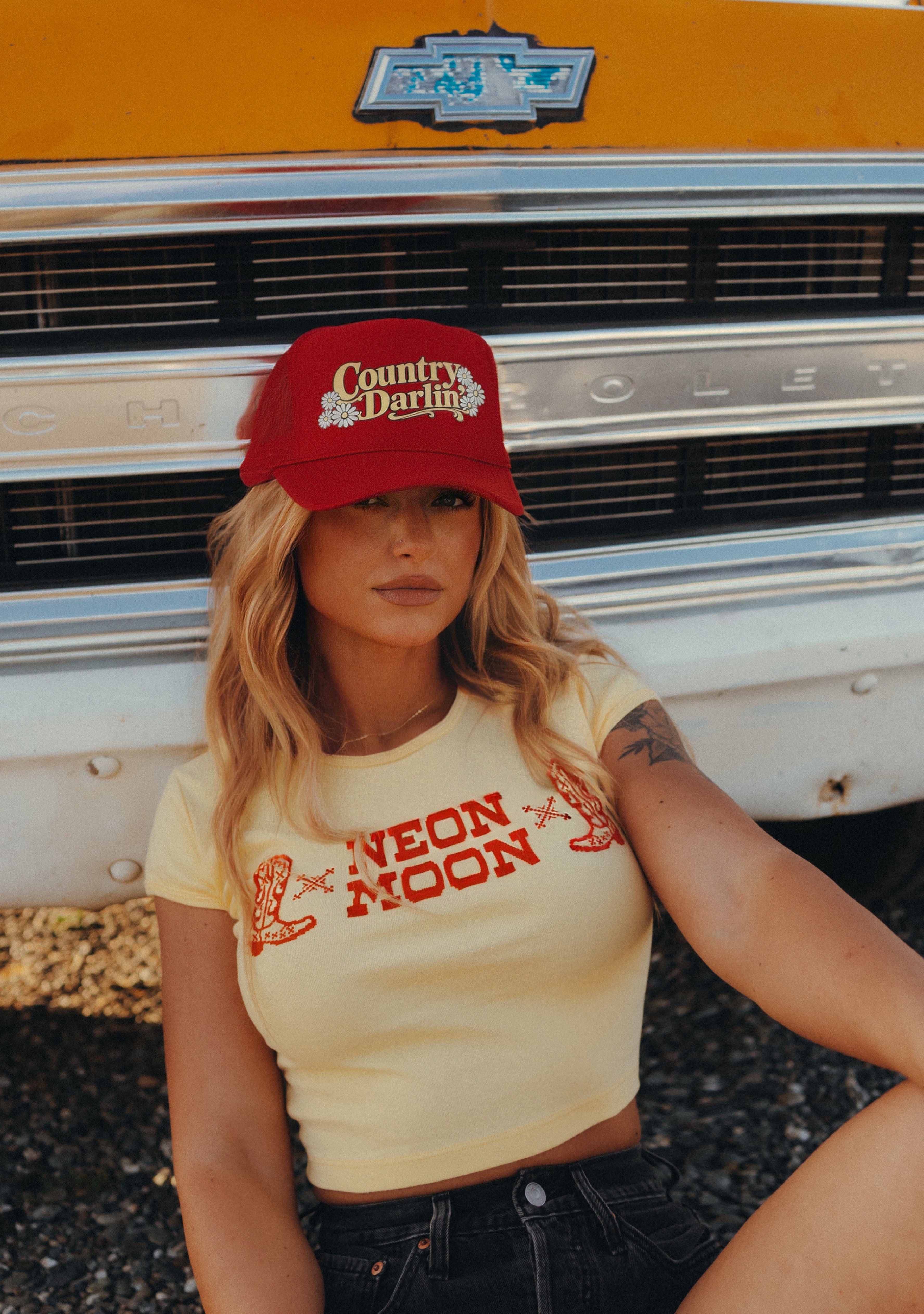 Neon Moon Cowboy Boot Baby Tee