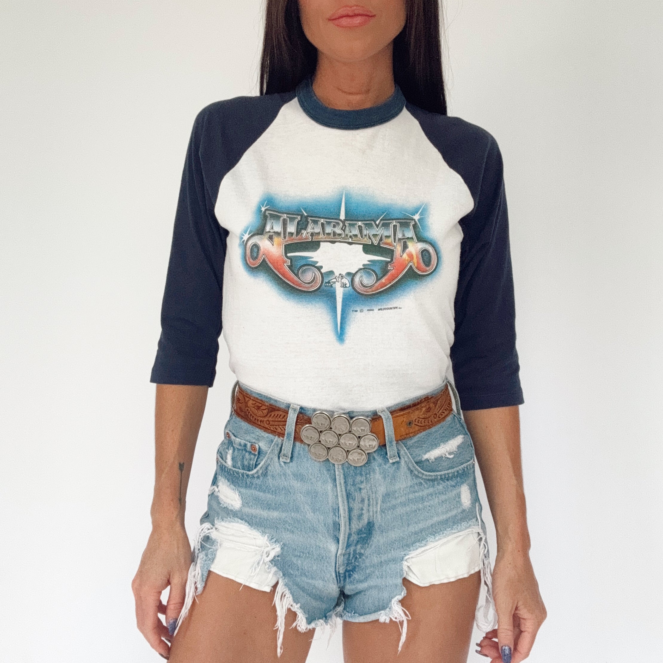 Vintage 80s Alabama Band Raglan Tee