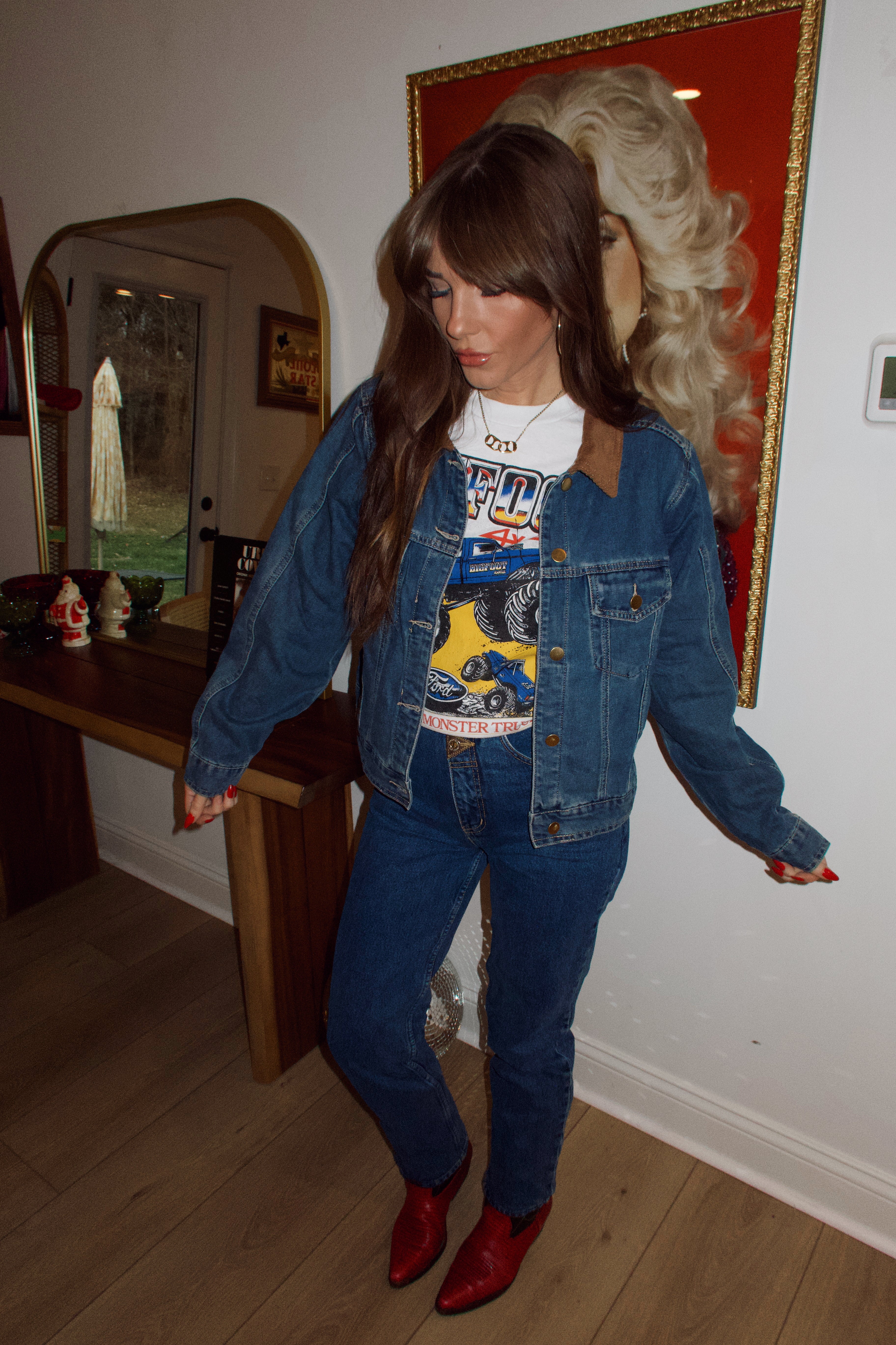 Retro Denim Trucker Jacket