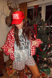 Honky Tonk Christmas Sherpa Jacket