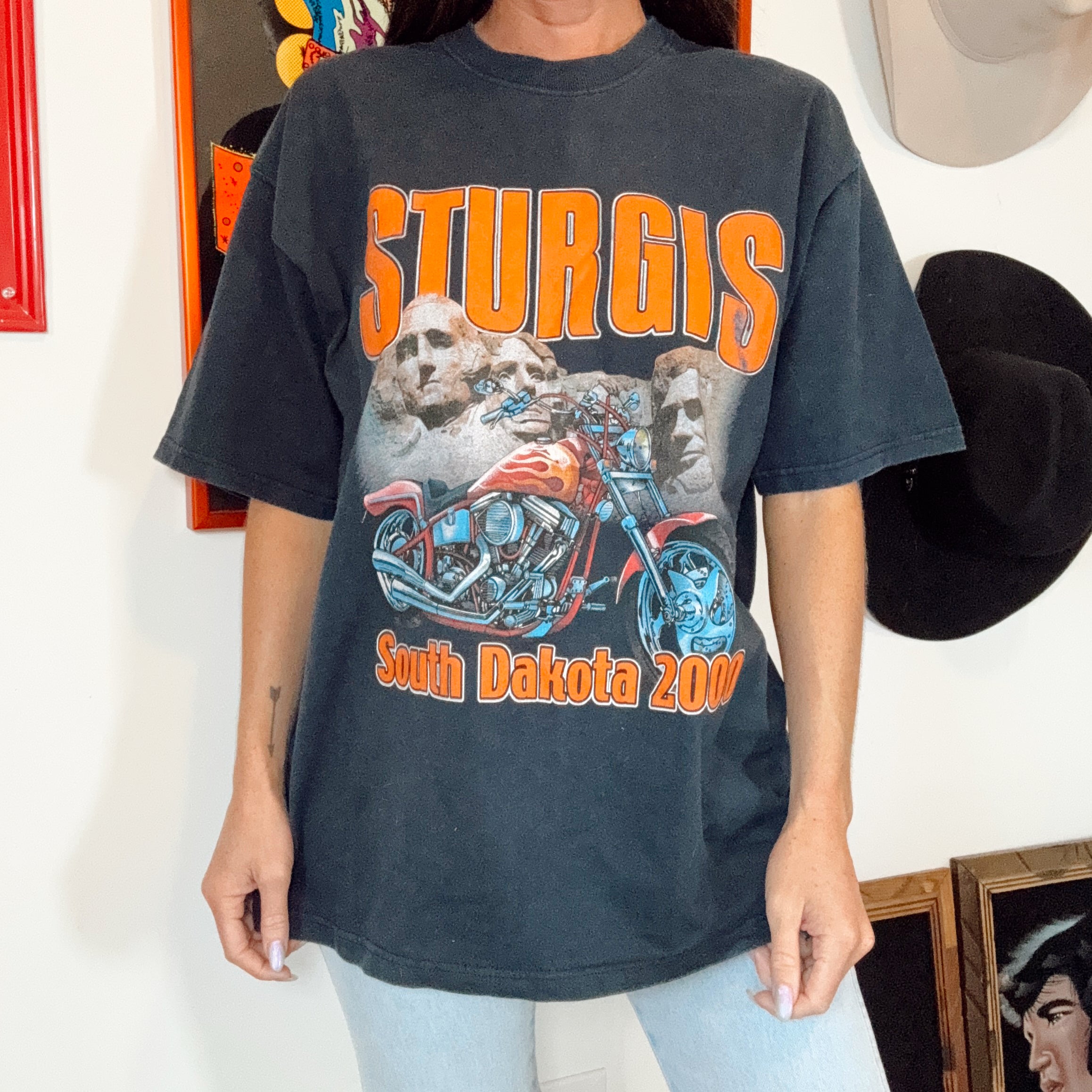 Vintage y2k Sturgis Biker Tee