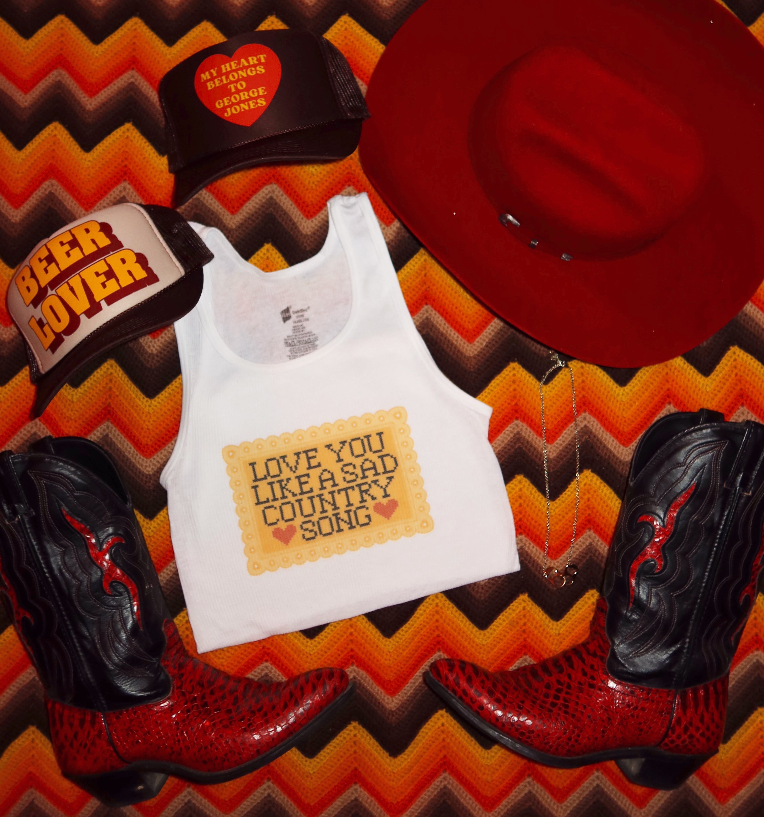 My Heart Belongs to George Jones Trucker Hat