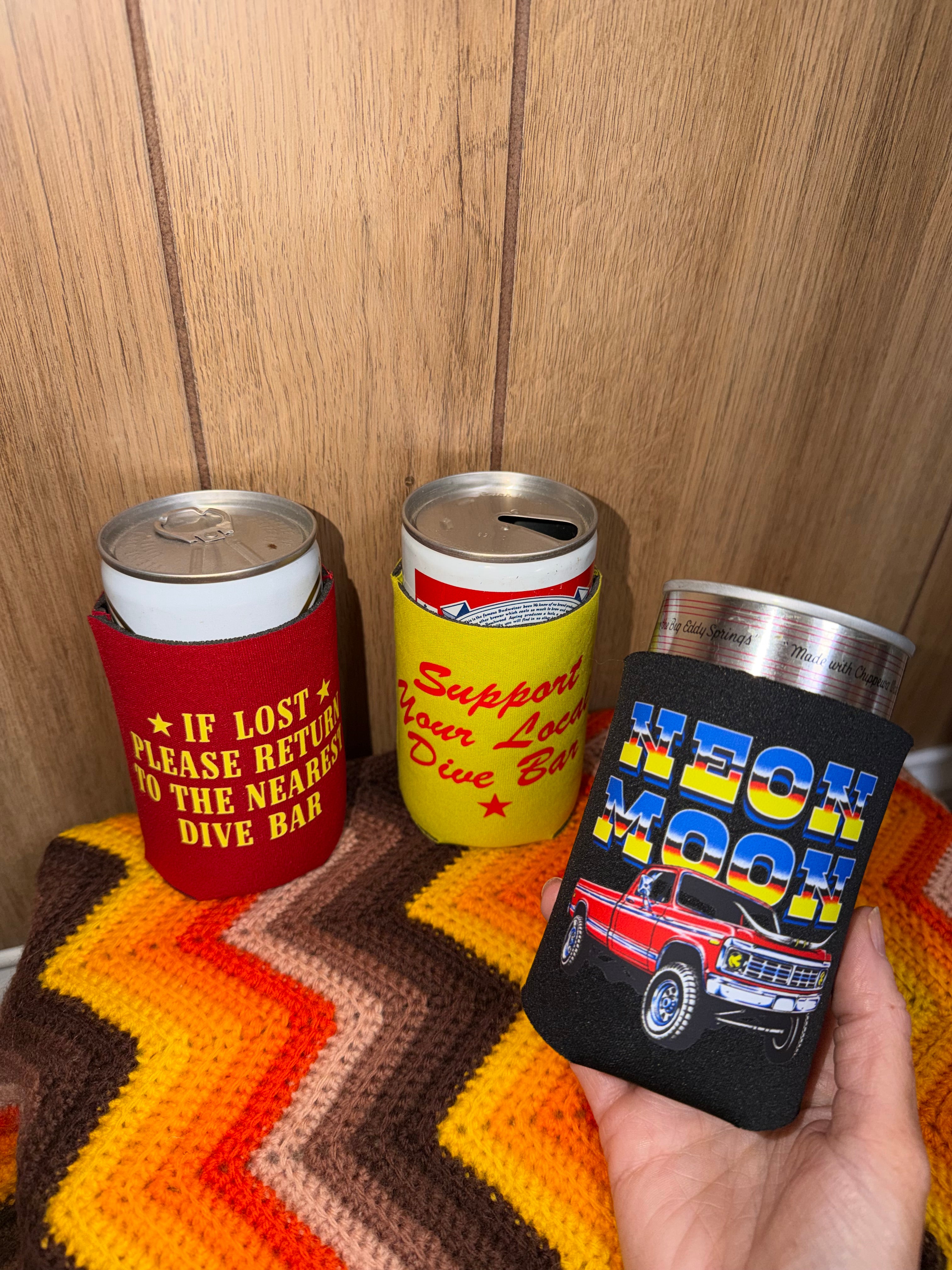 Neon Moon Koozies