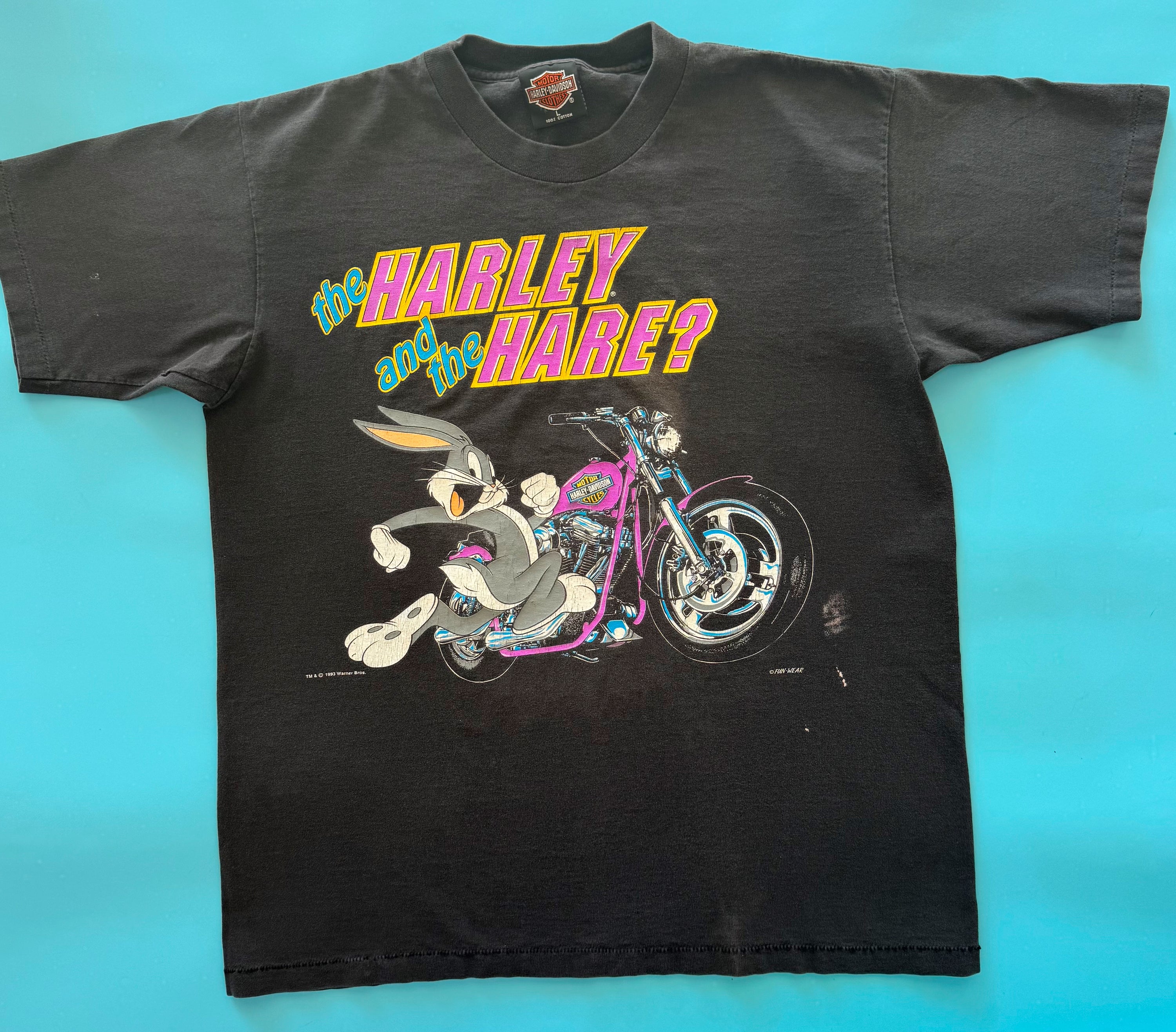 Vintage 90s Harley Davidson Bugs Bunny Tee