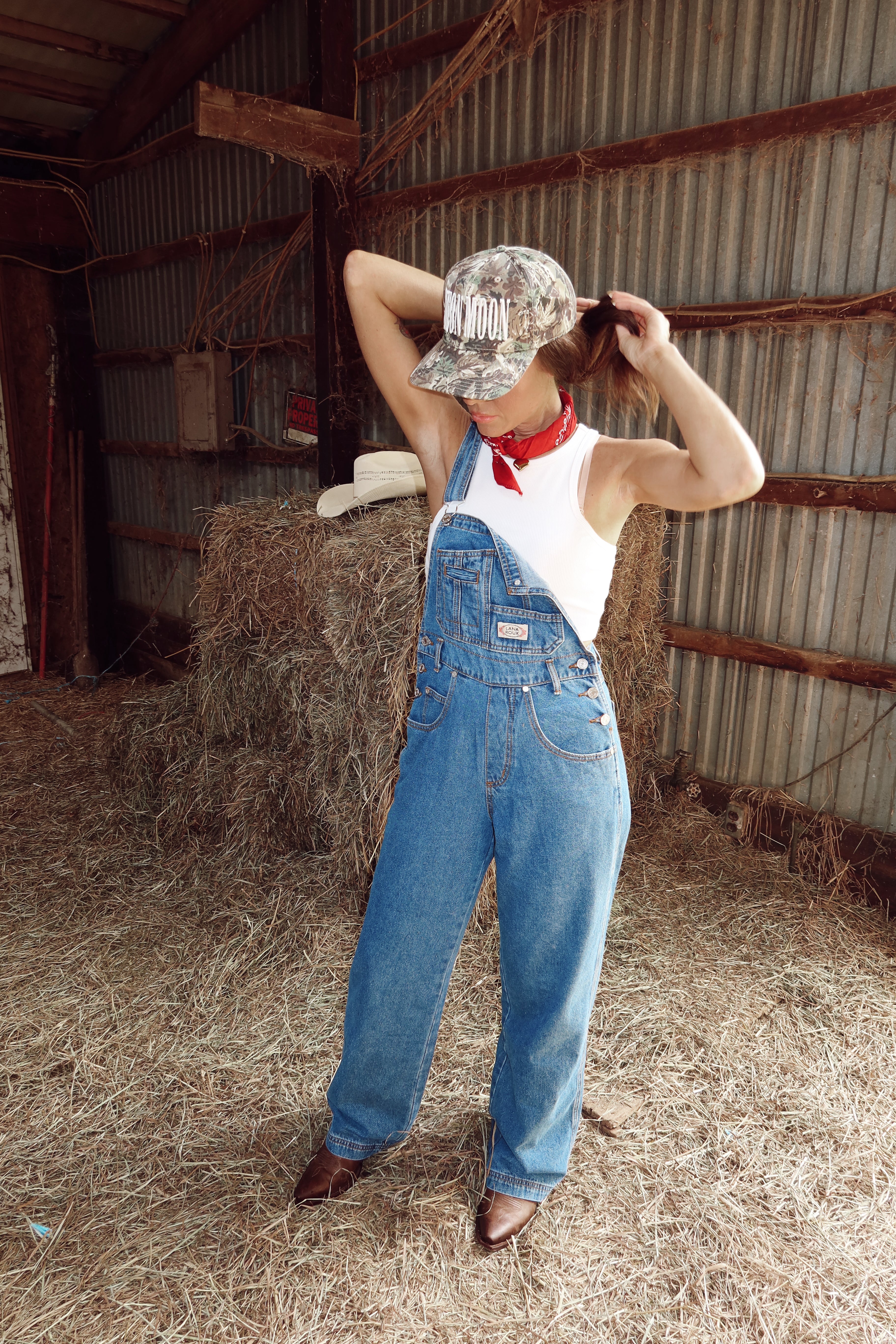 Back Porch Blues Denim Overalls