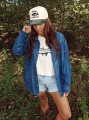 Western Denim Shacket