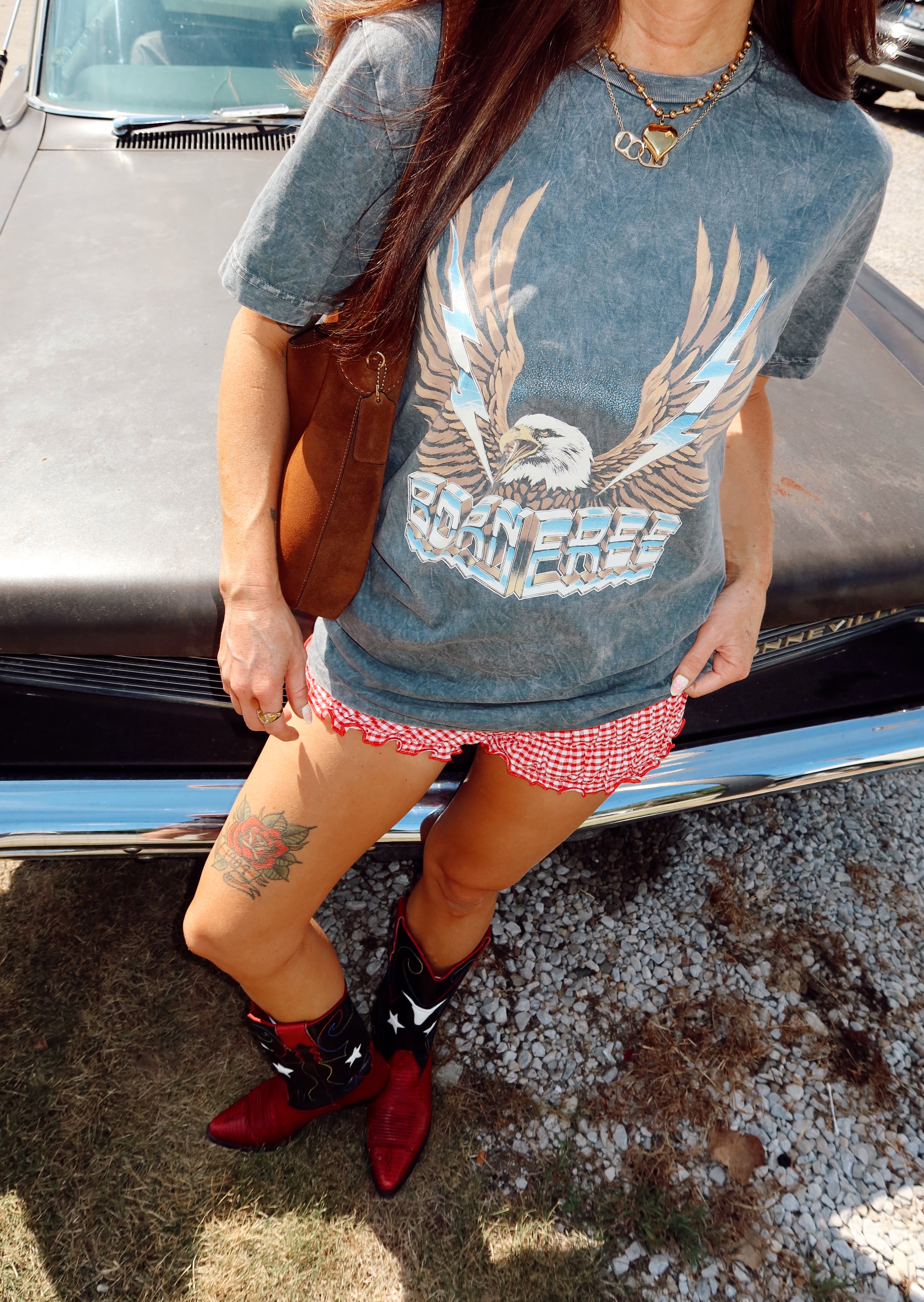 Born Free Retro Eagle Tee
