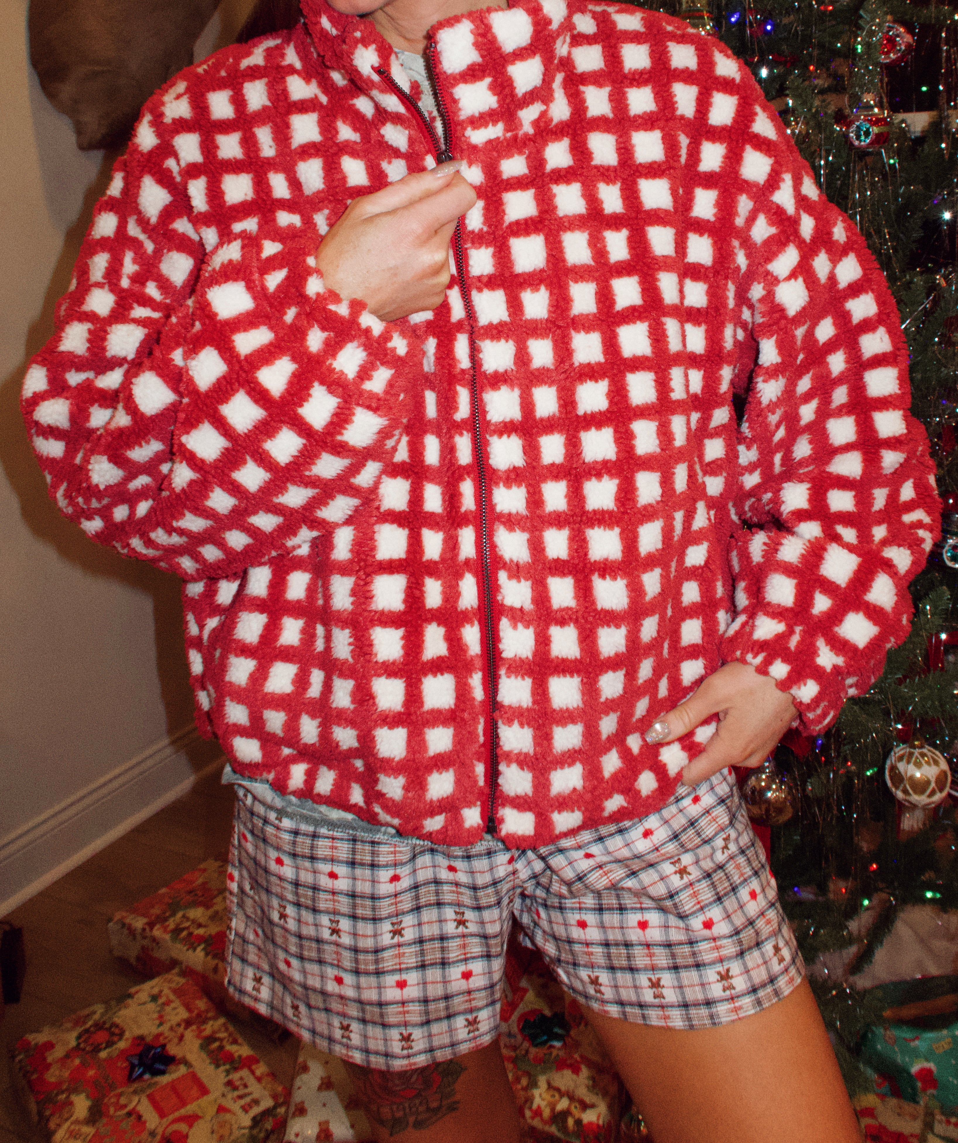 Honky Tonk Christmas Sherpa Jacket