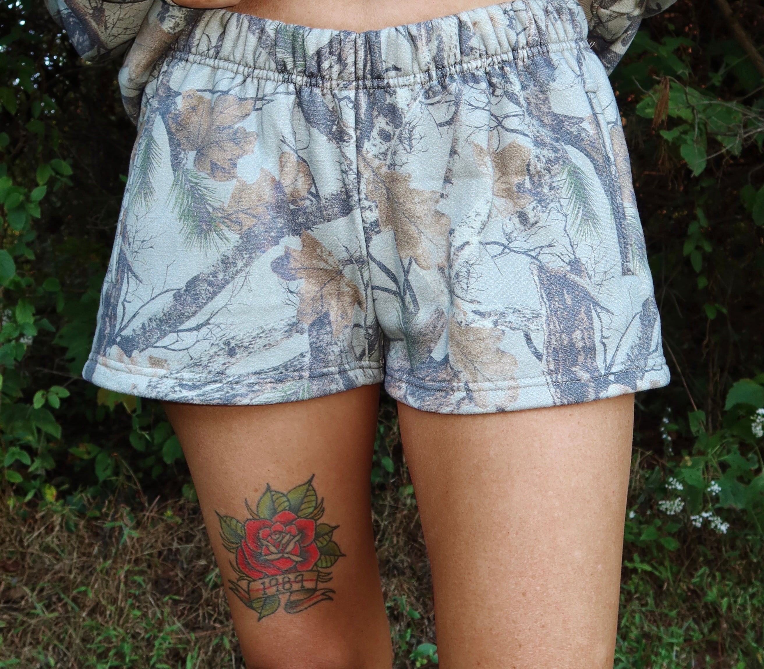 Woodland Camo Sweat Shorts