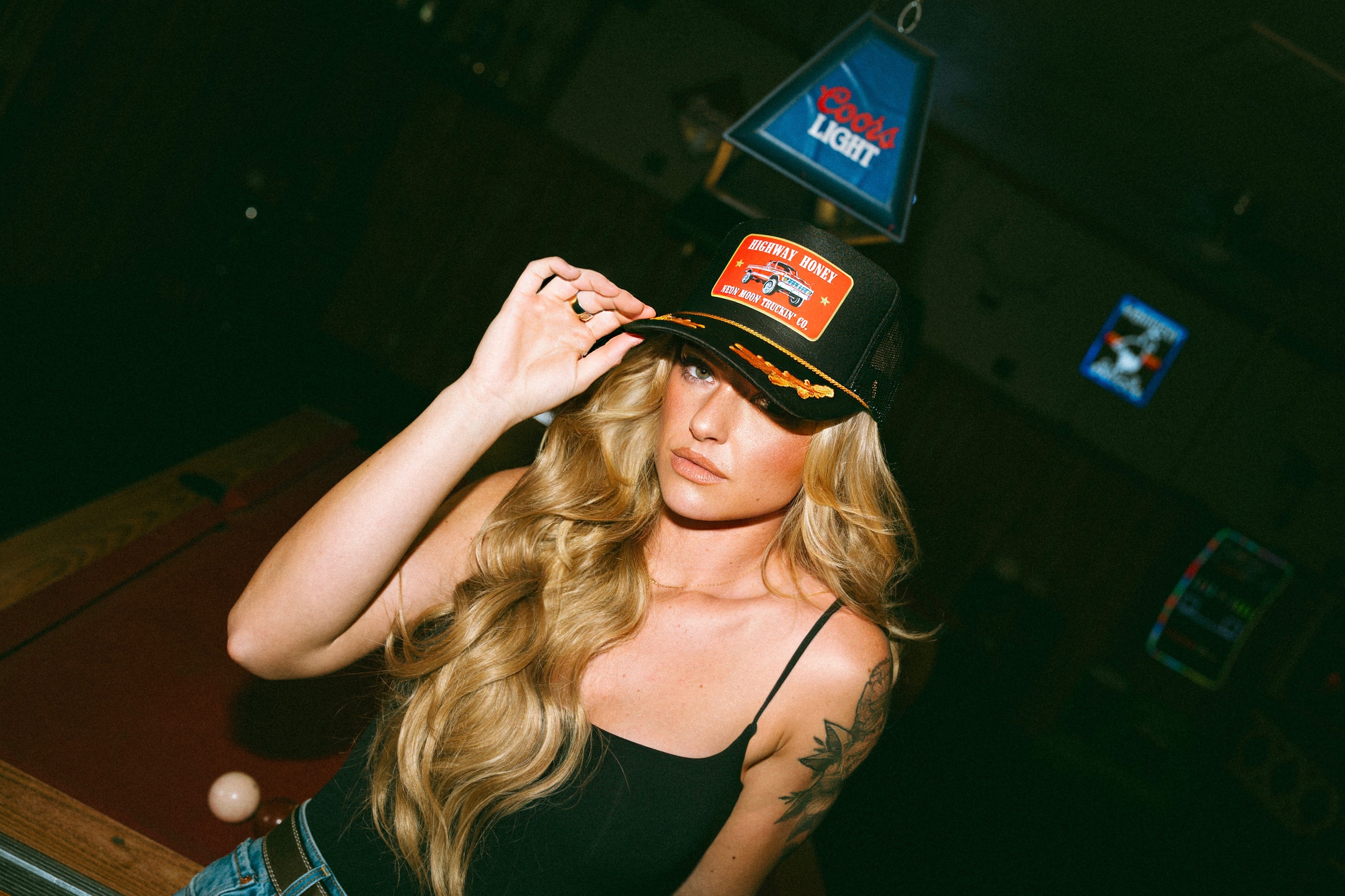 Neon Moon Highway Honey Trucker Hat