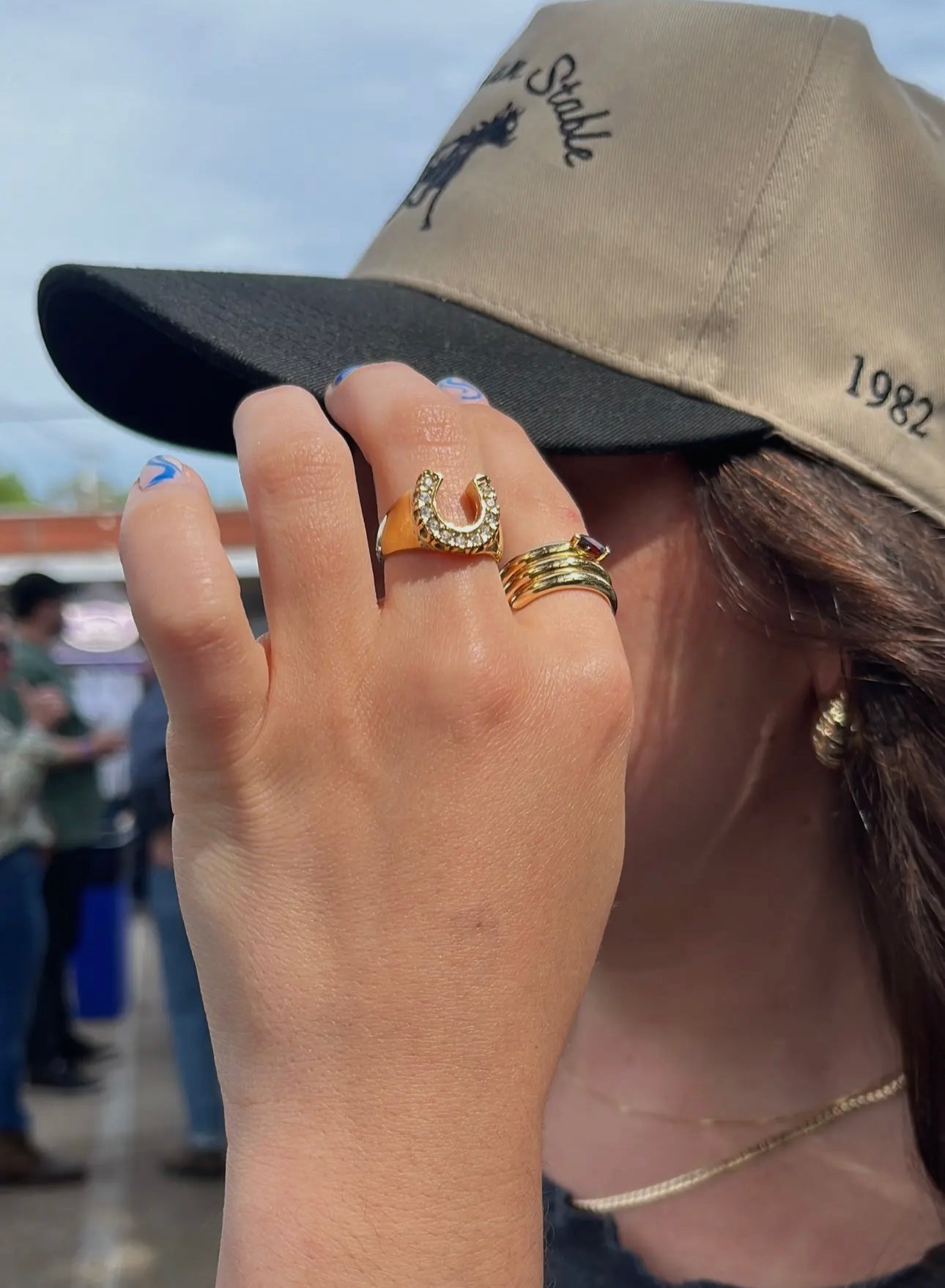 The Rising Sun Horseshoe Ring