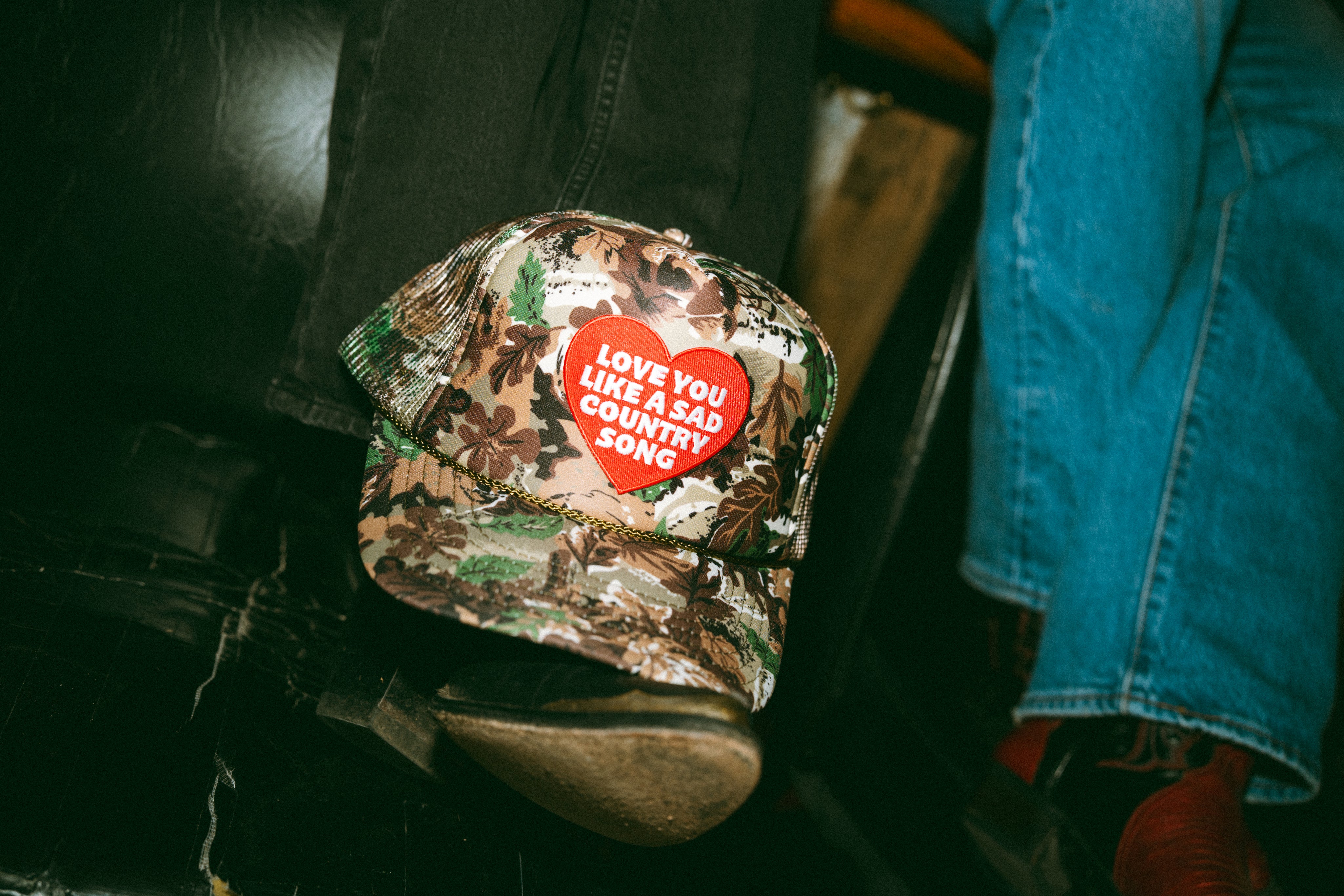 Sad Country Camo Trucker Hat
