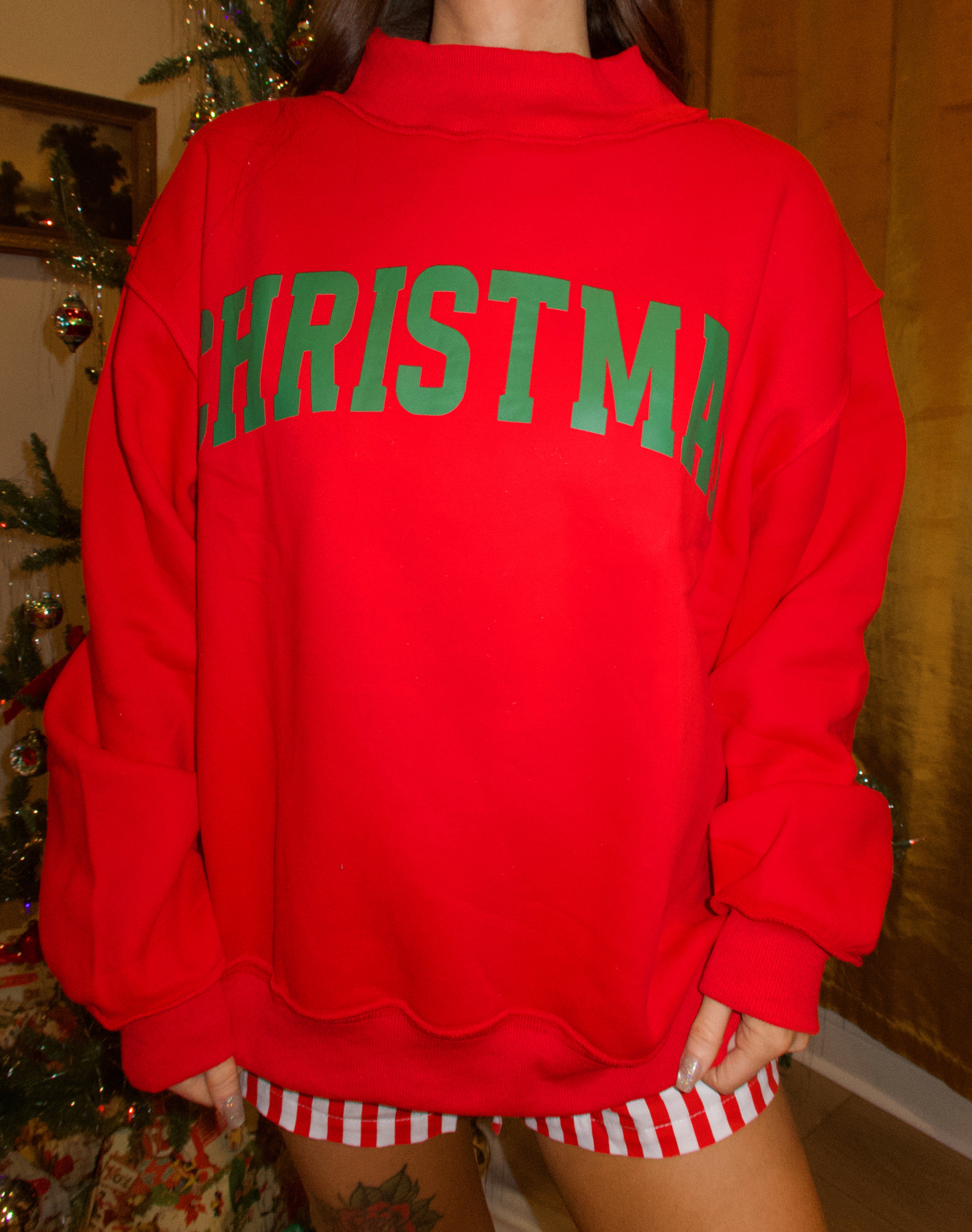 Flip Side Honky Tonk Mockneck Cherry