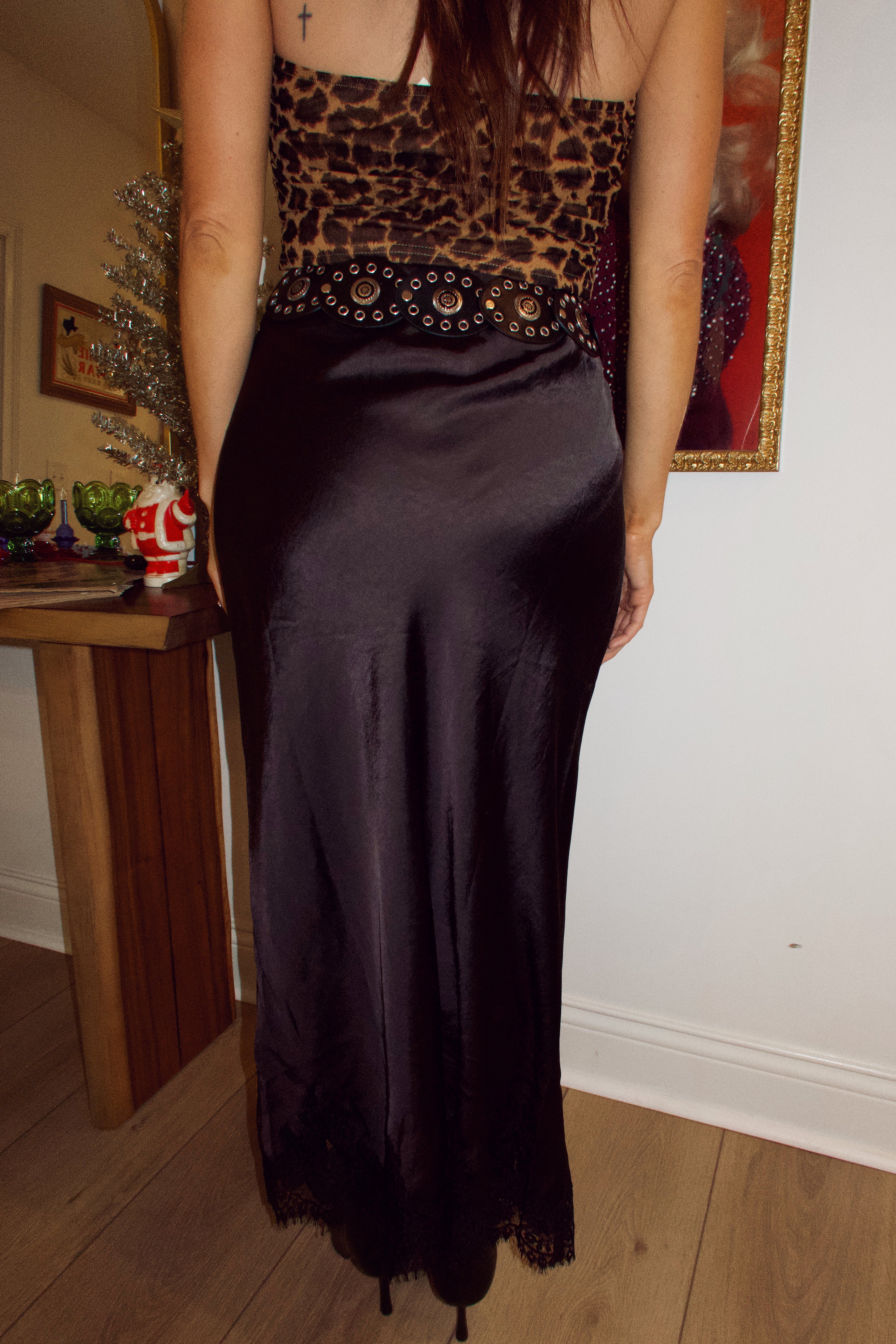 Midnight Lace Maxi Skirt