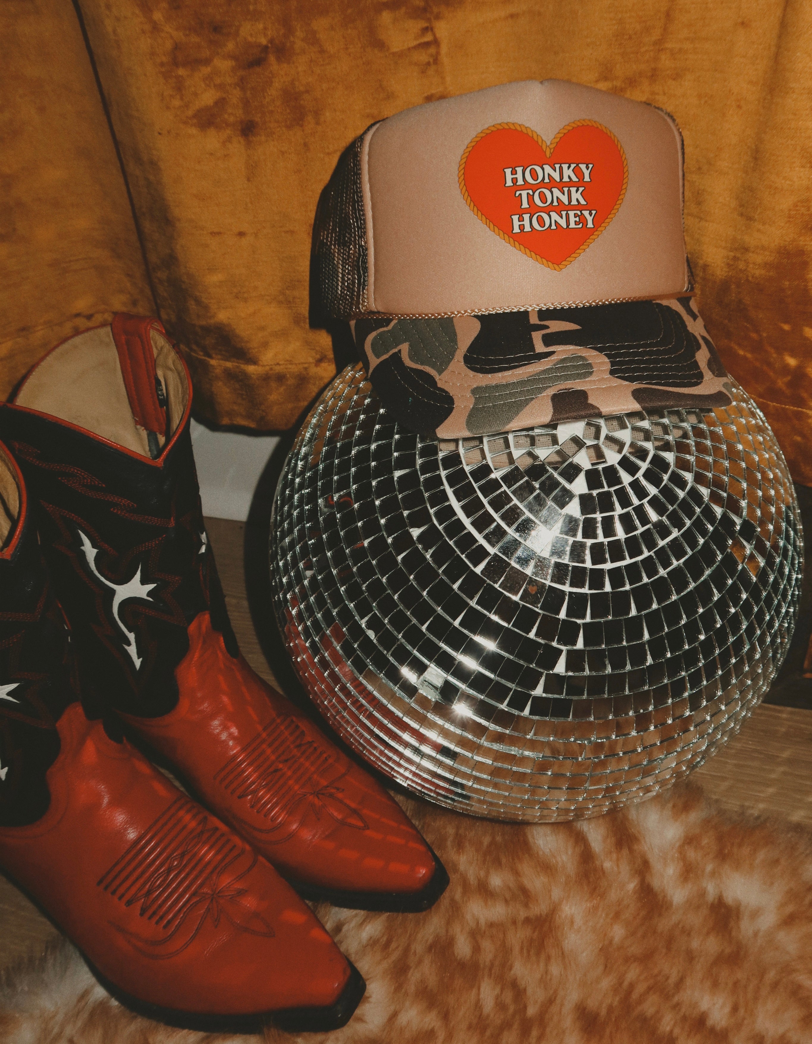 Honky Tonk Honey Trucker Hat