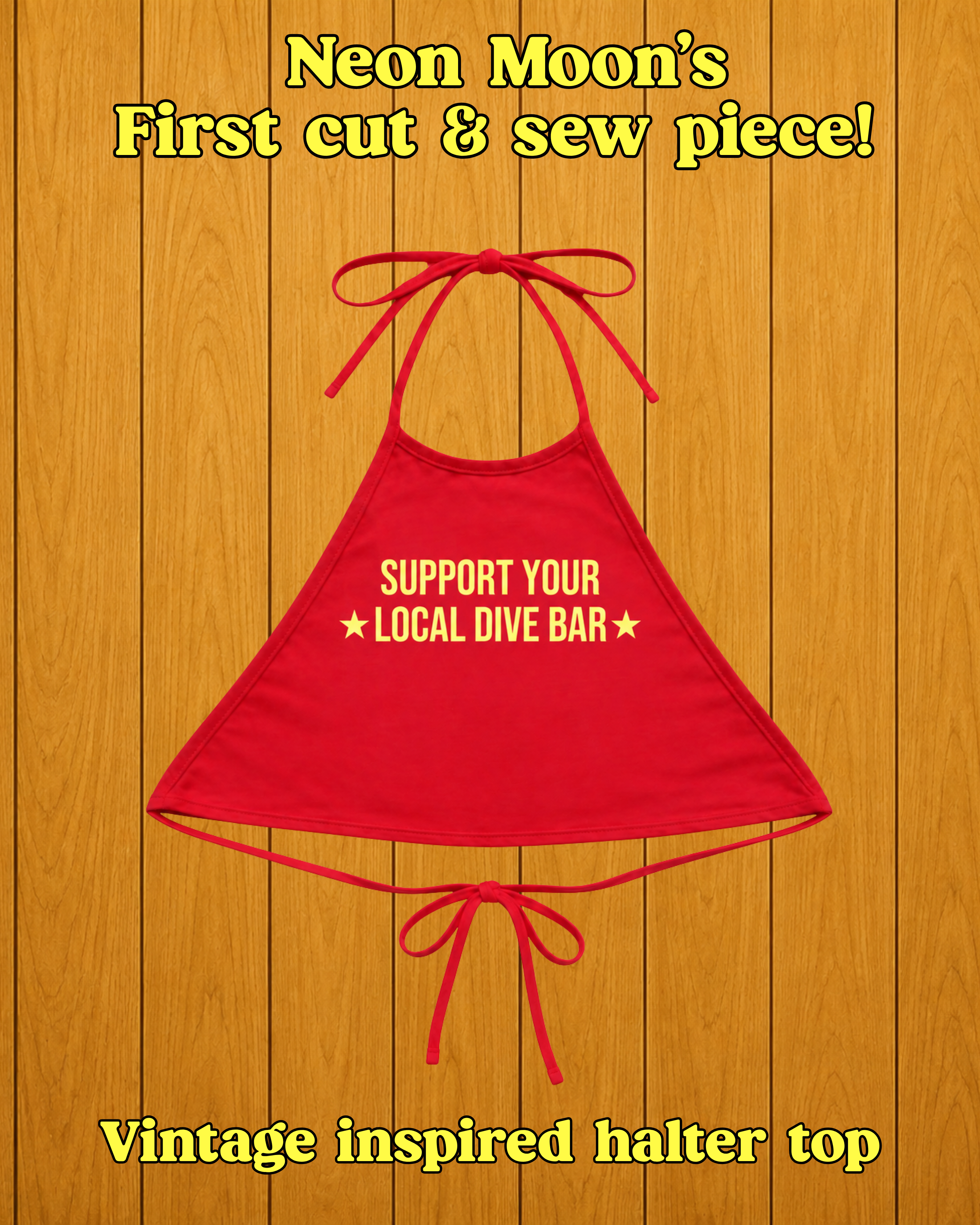 Neon Moon Dive Bar Halter Top