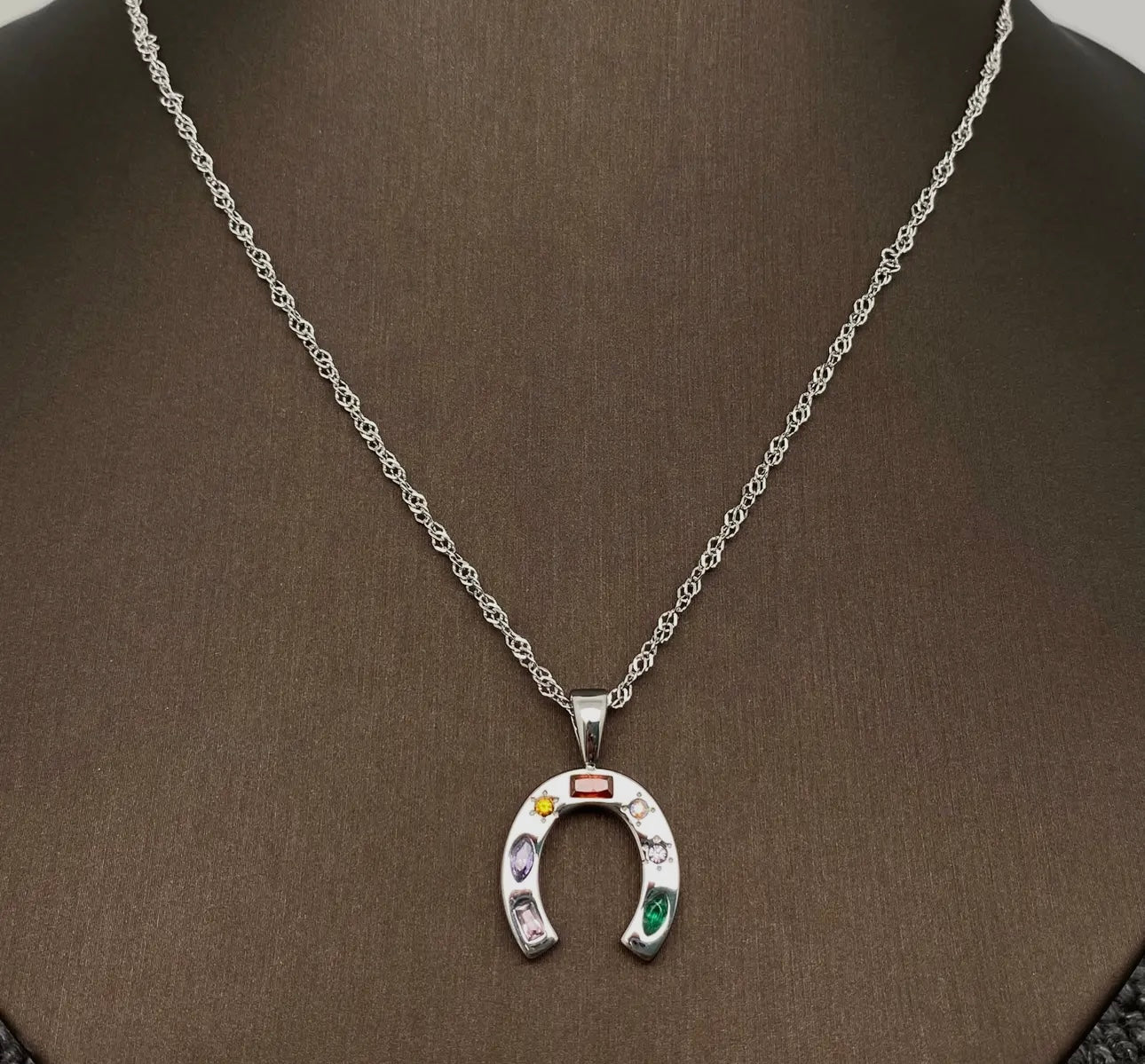 Lucky Cowgirl Horseshoe Necklace