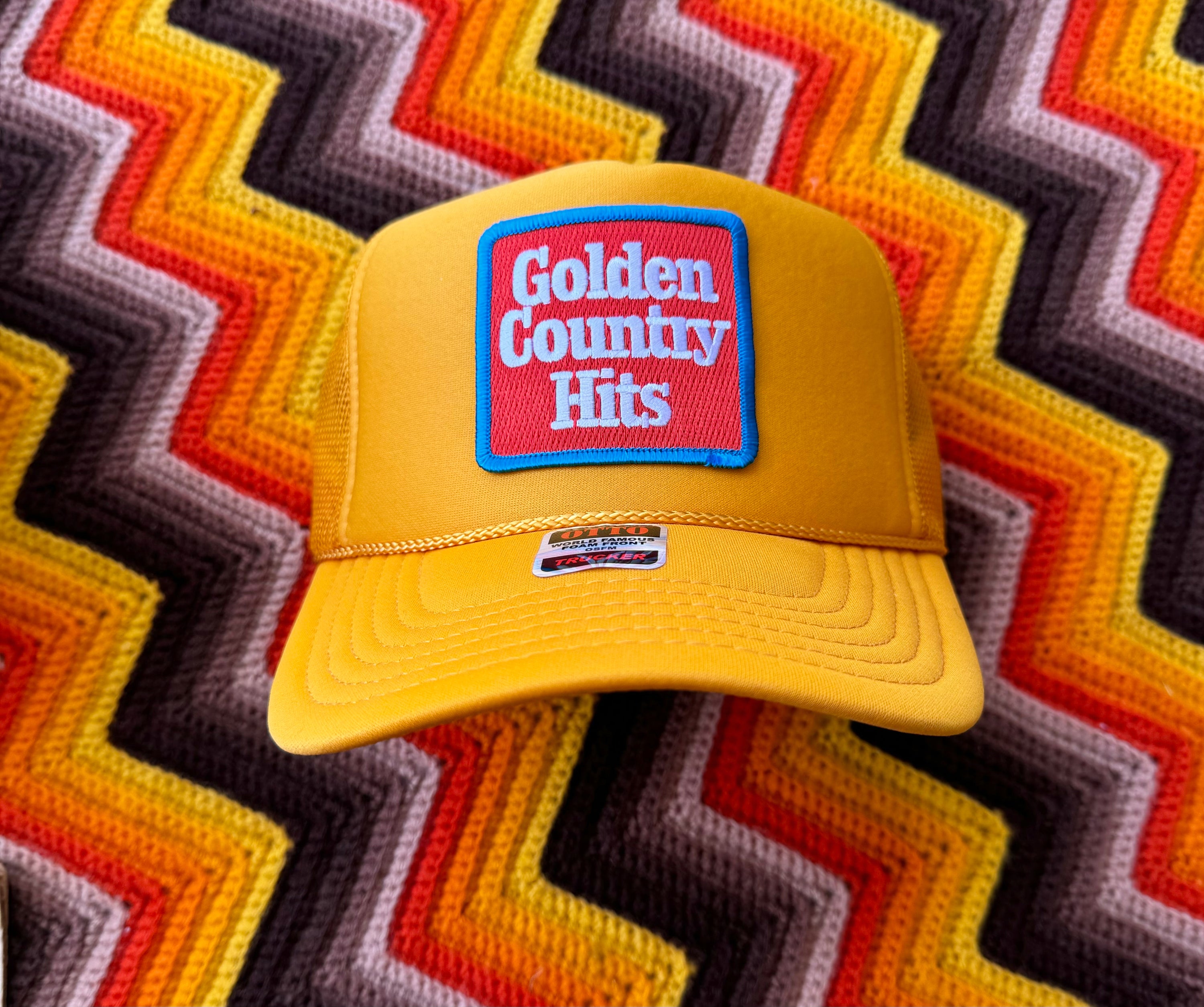 Golden Country Hits Retro Trucker Golden