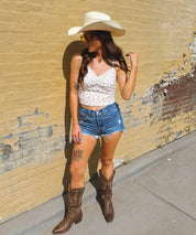 Georgia Peaches Lace Tank