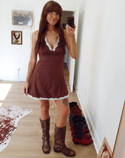 Espresso Lace Dress
