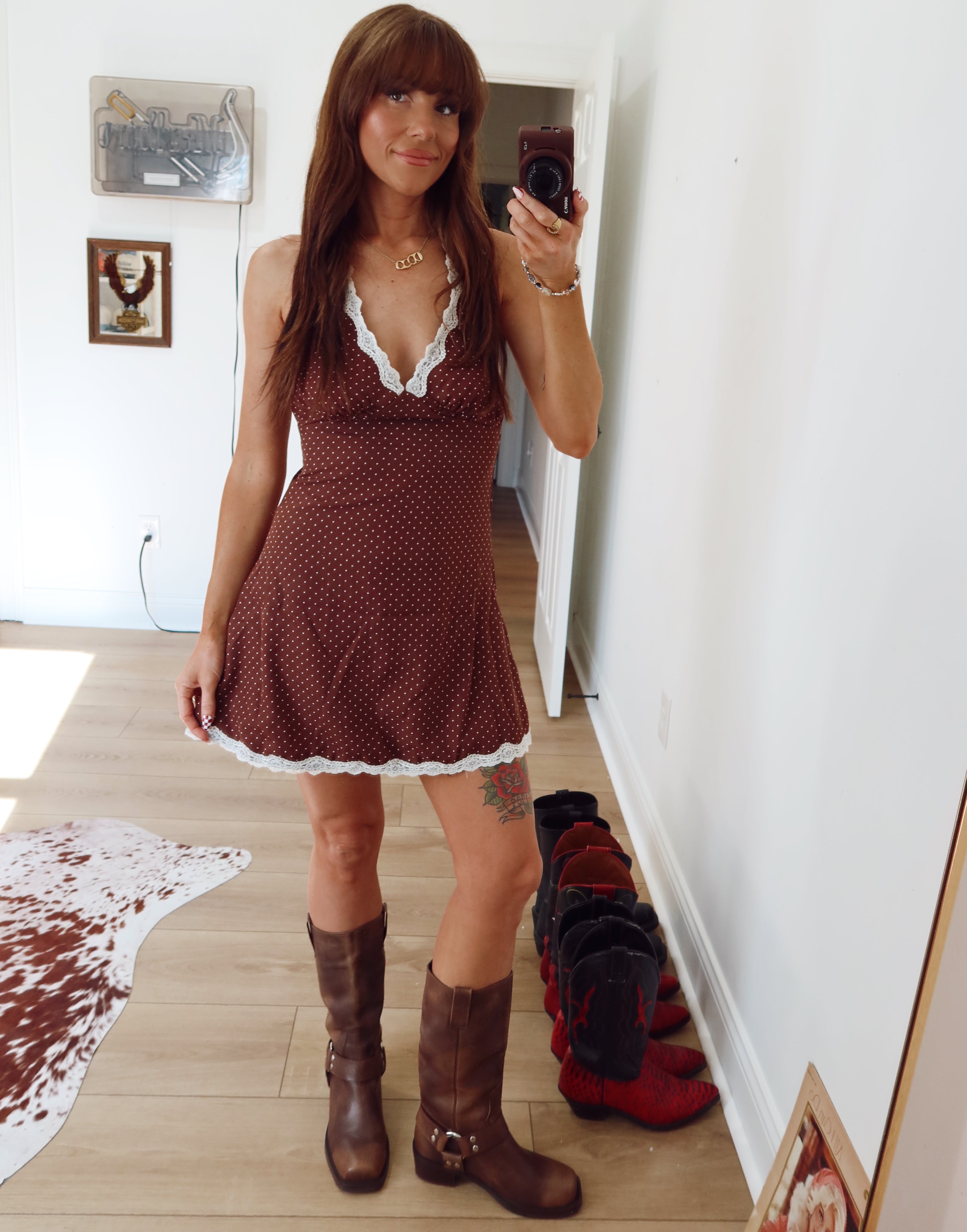 Espresso Lace Dress