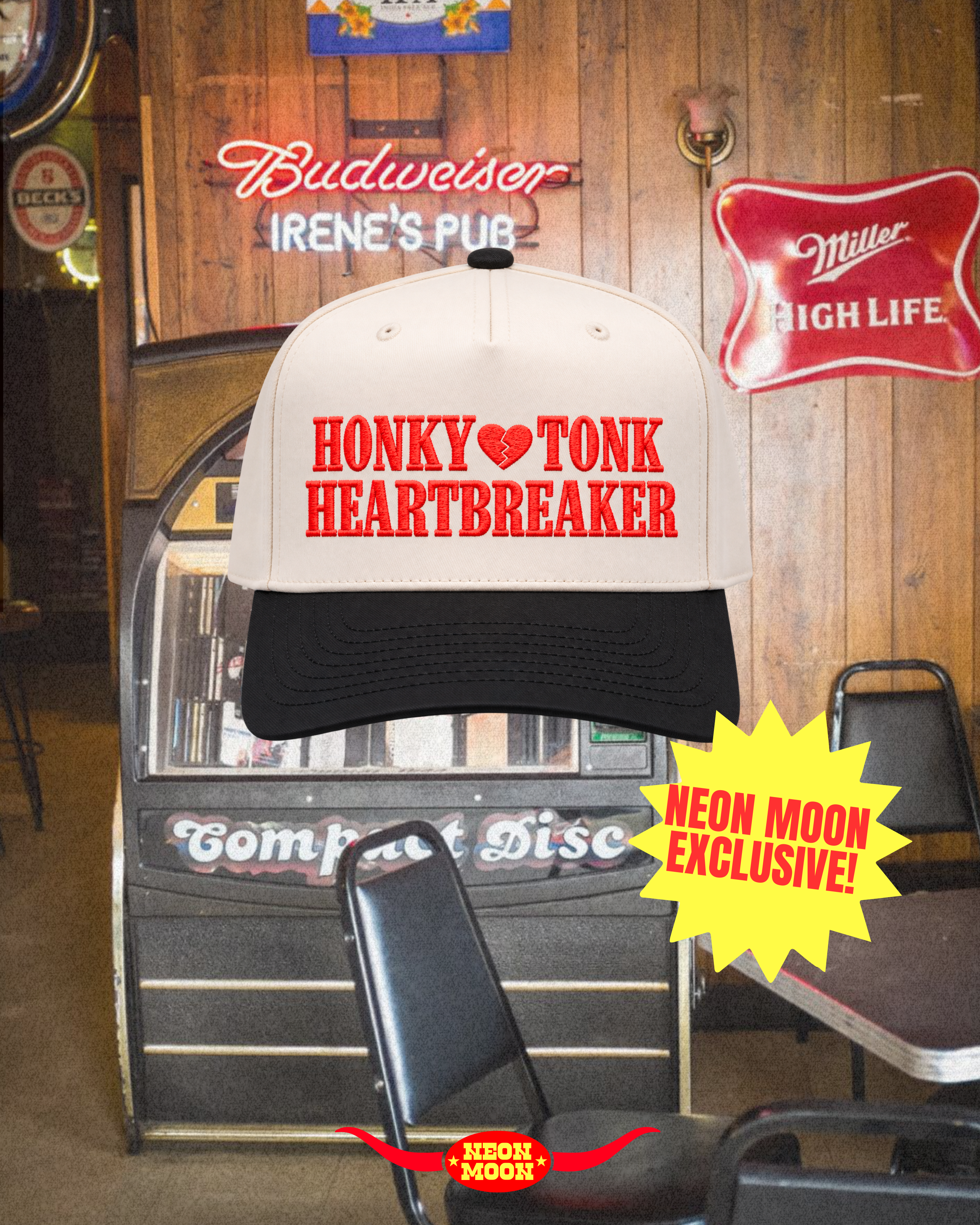 Honky Tonk Heartbreaker Embroidered Trucker Hat