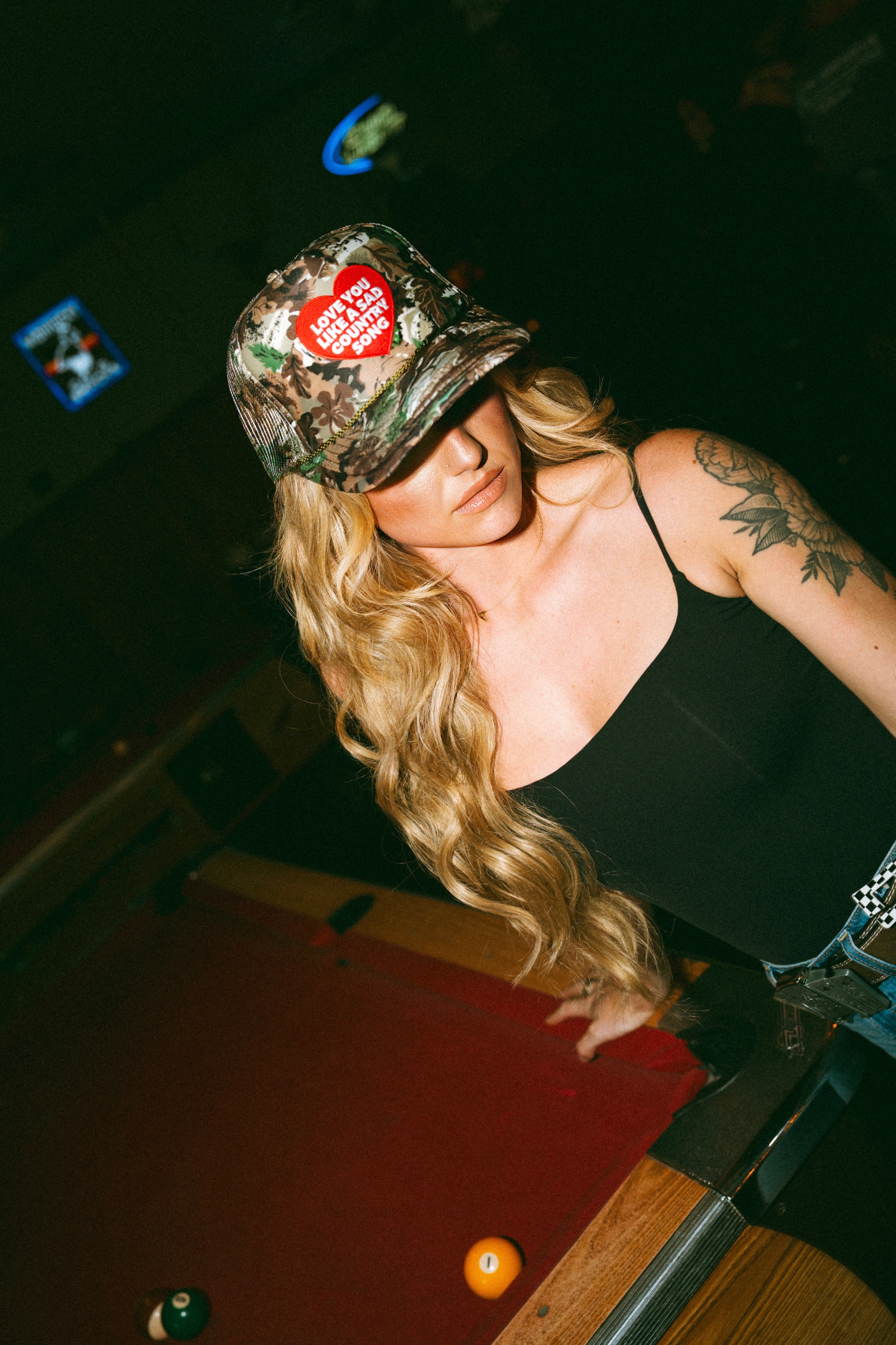 Sad Country Camo Trucker Hat