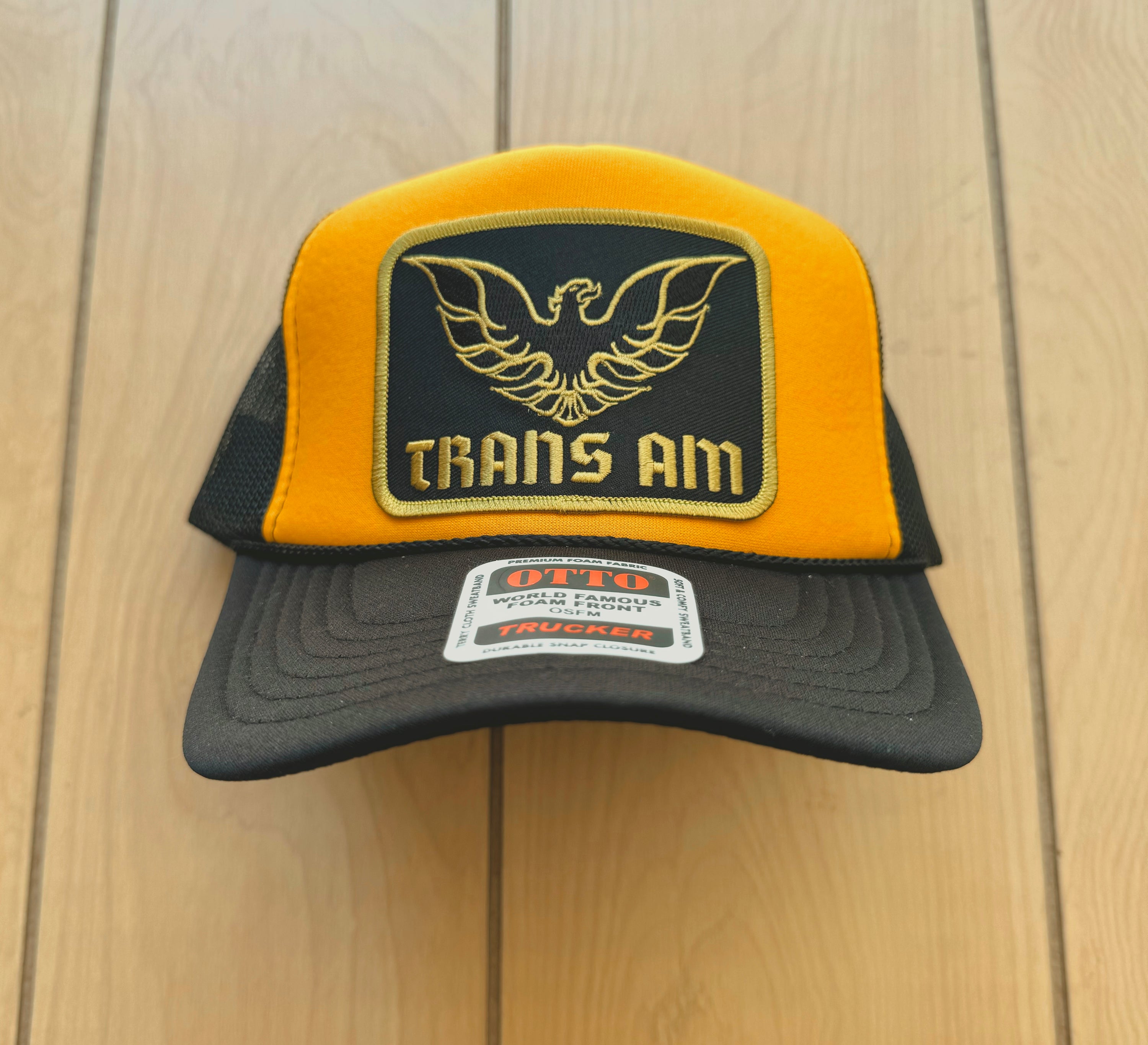 Black Trans Am Retro Trucker Hat