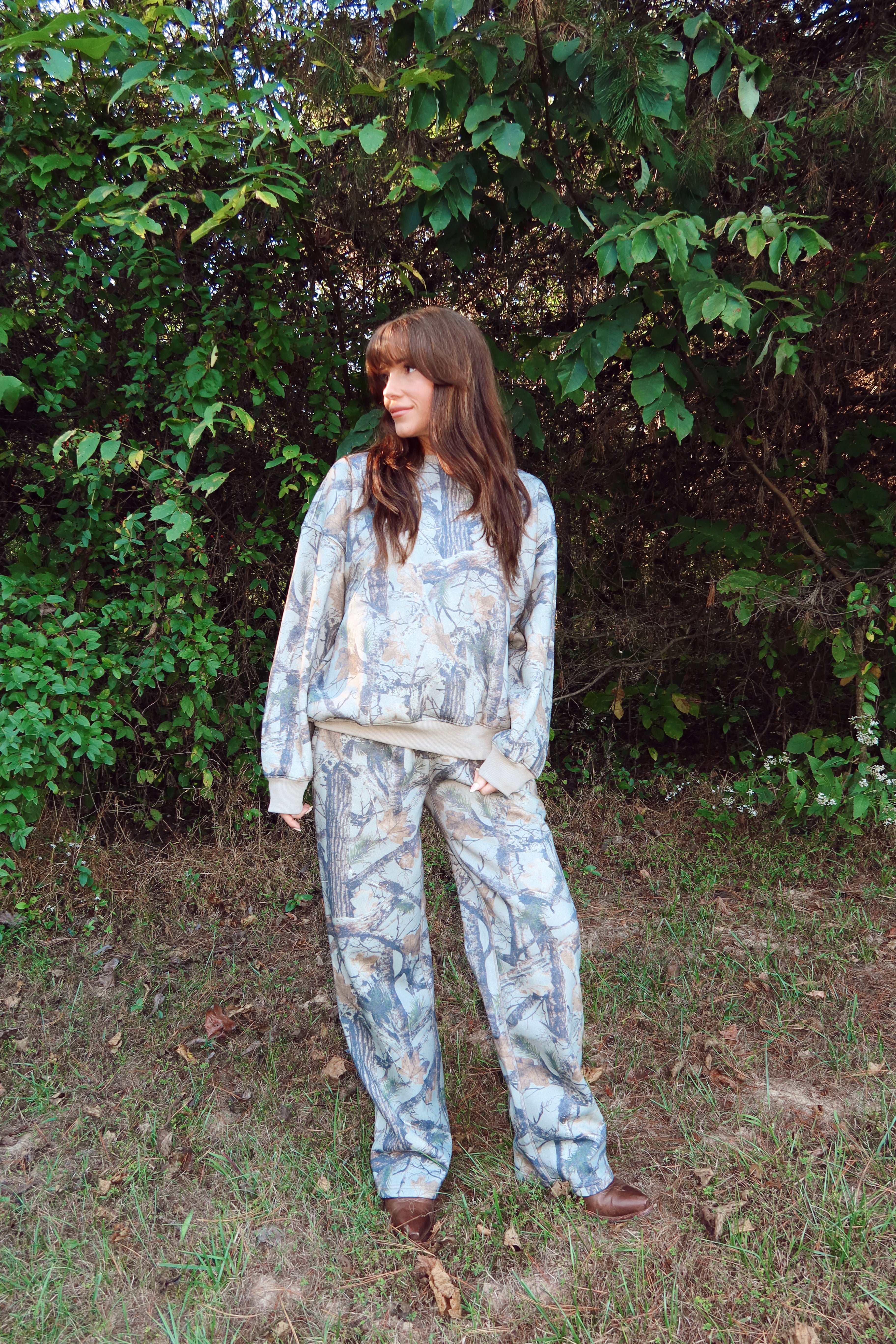 Woodland Camo Crewneck Sweatshirt
