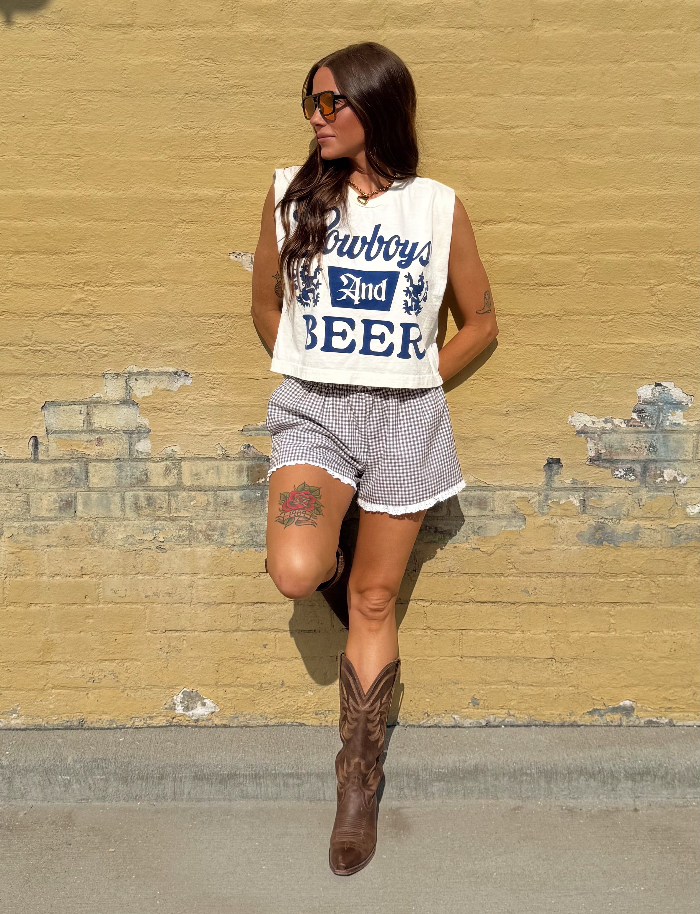 Cowboys & Beer Muscle Tee