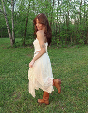 Sweetheart Lace Tie Top
