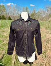 Vintage 90s Western  Panhandle Slim Pearl Snap