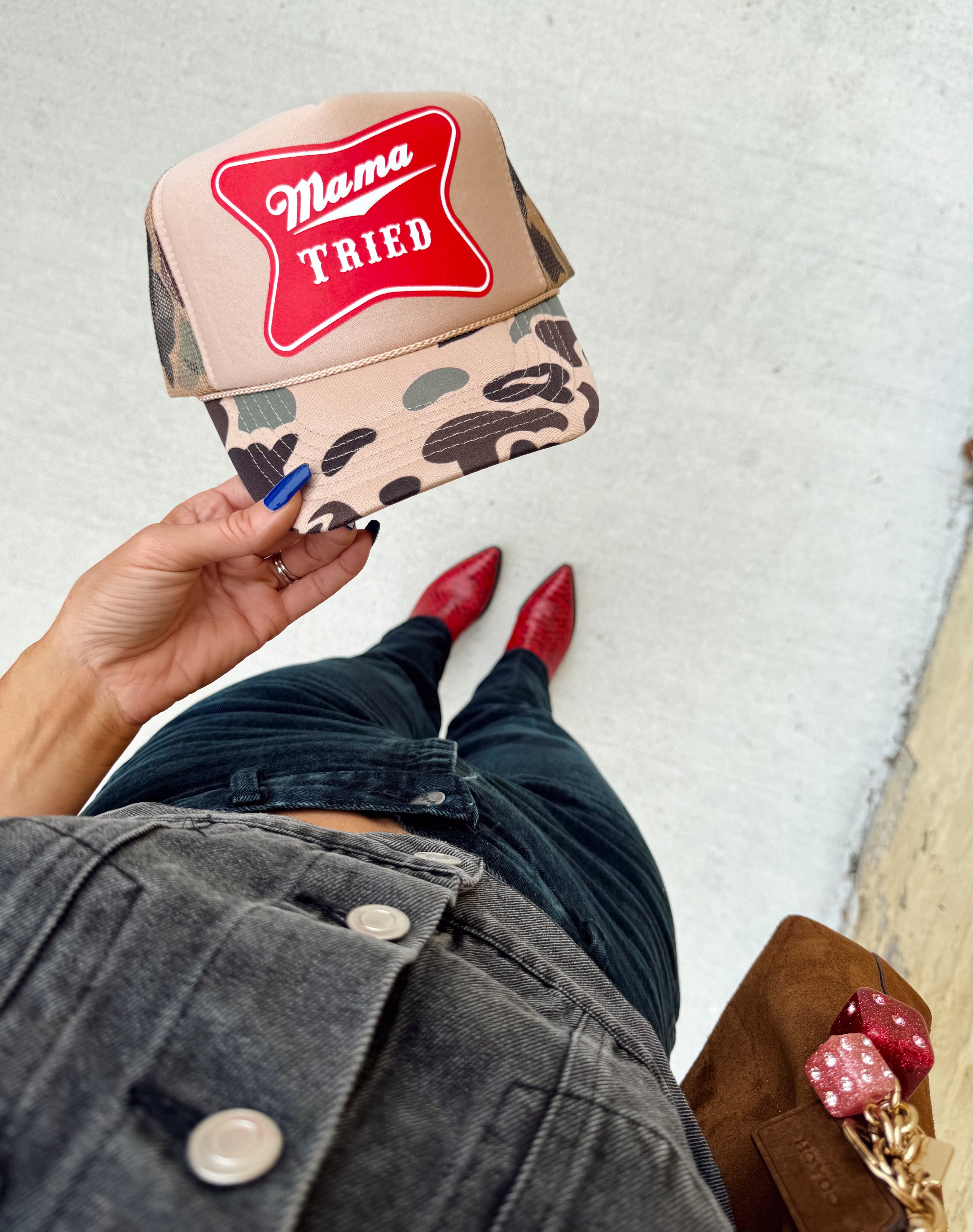 Mama Tried Camo Trucker Hat