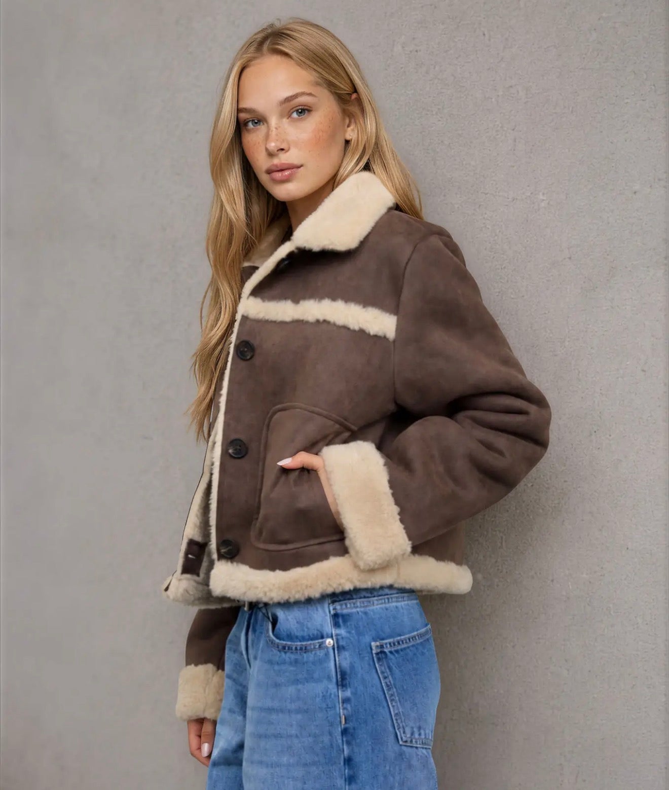 The Highway Honey Shearling Jacket