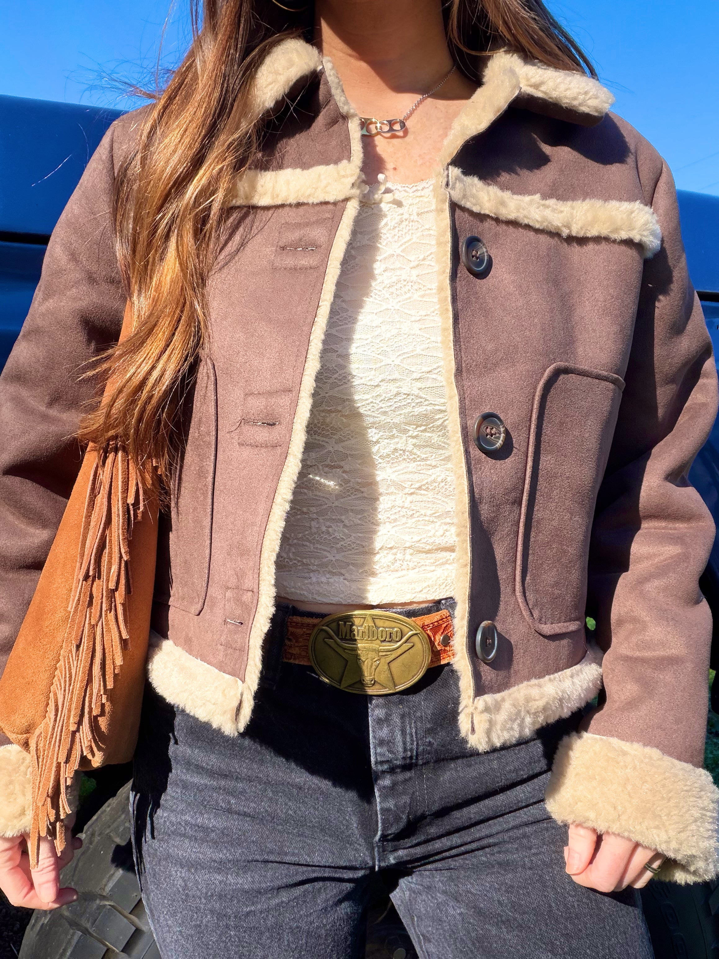 The Highway Honey Shearling Jacket