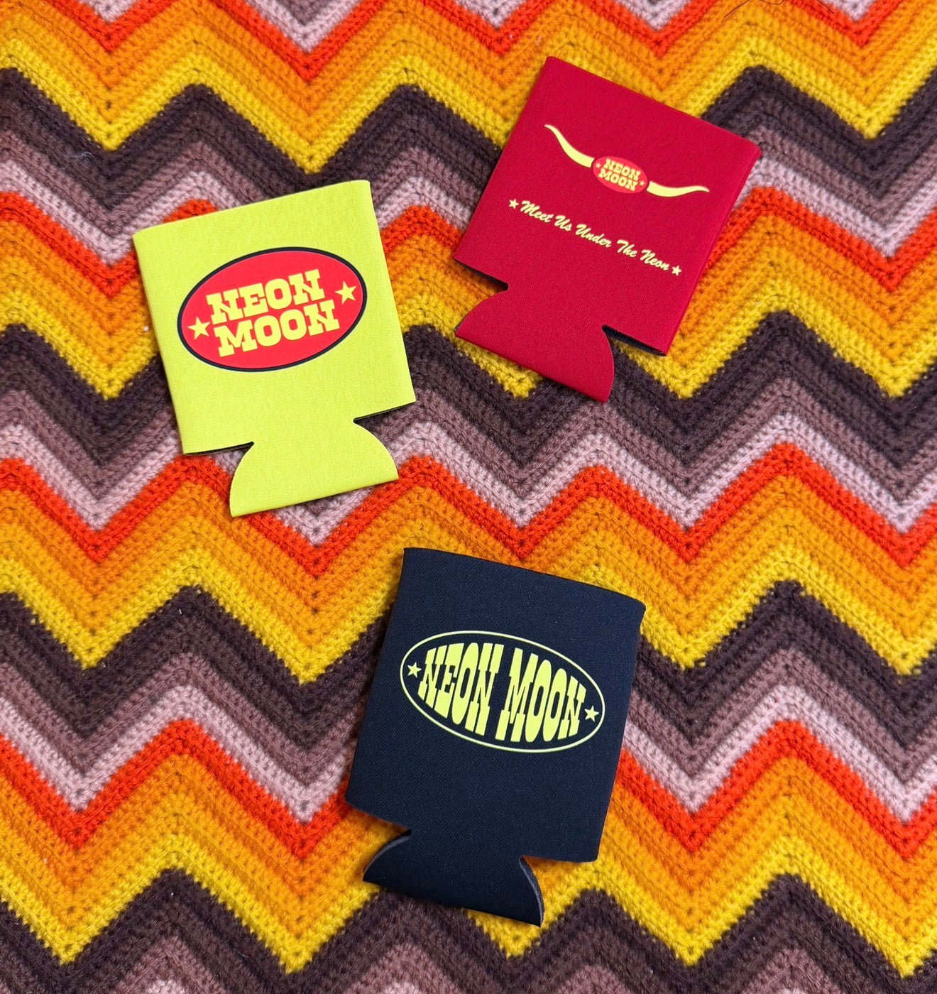 Neon Moon Koozies